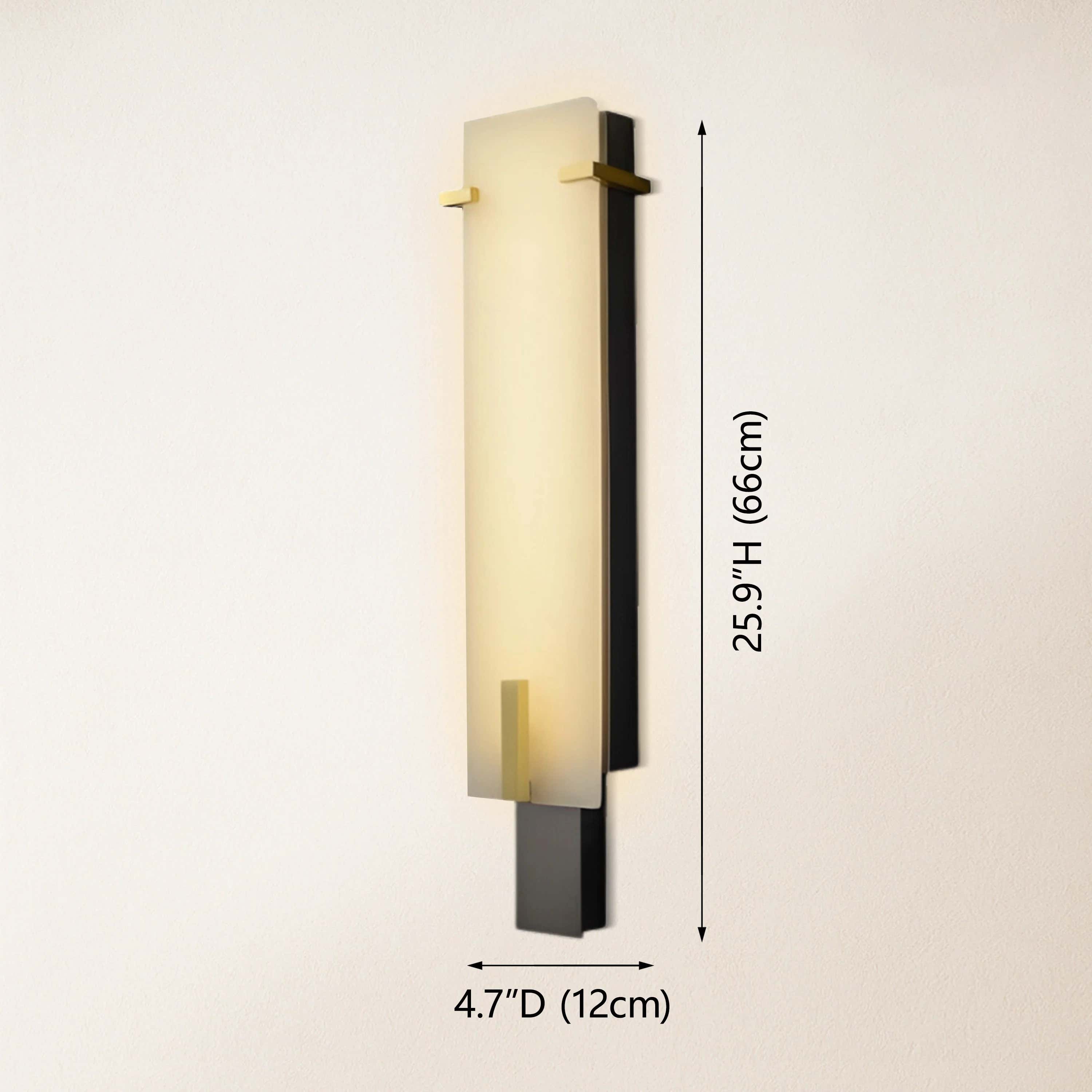 Janina Stable Alabaster Personality Wall Sconce 25.9"H