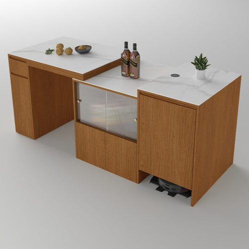 Leslie Kitchen island 61.7" W