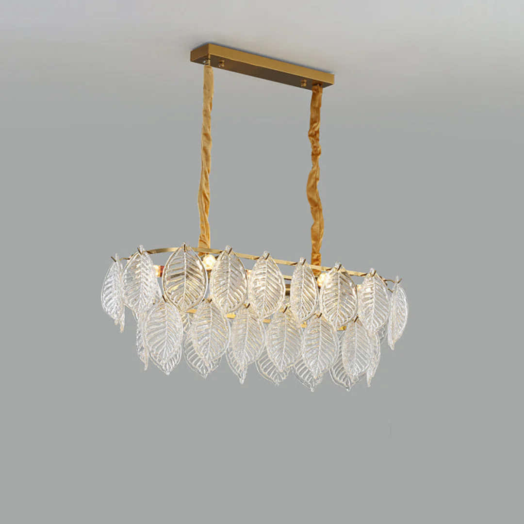 Sylvara Leaf Glass Chandelier