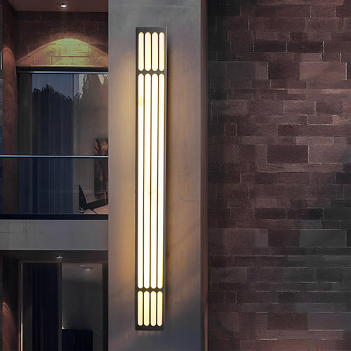 Titanwall Rectangular Stripe Outdoor Wall Light