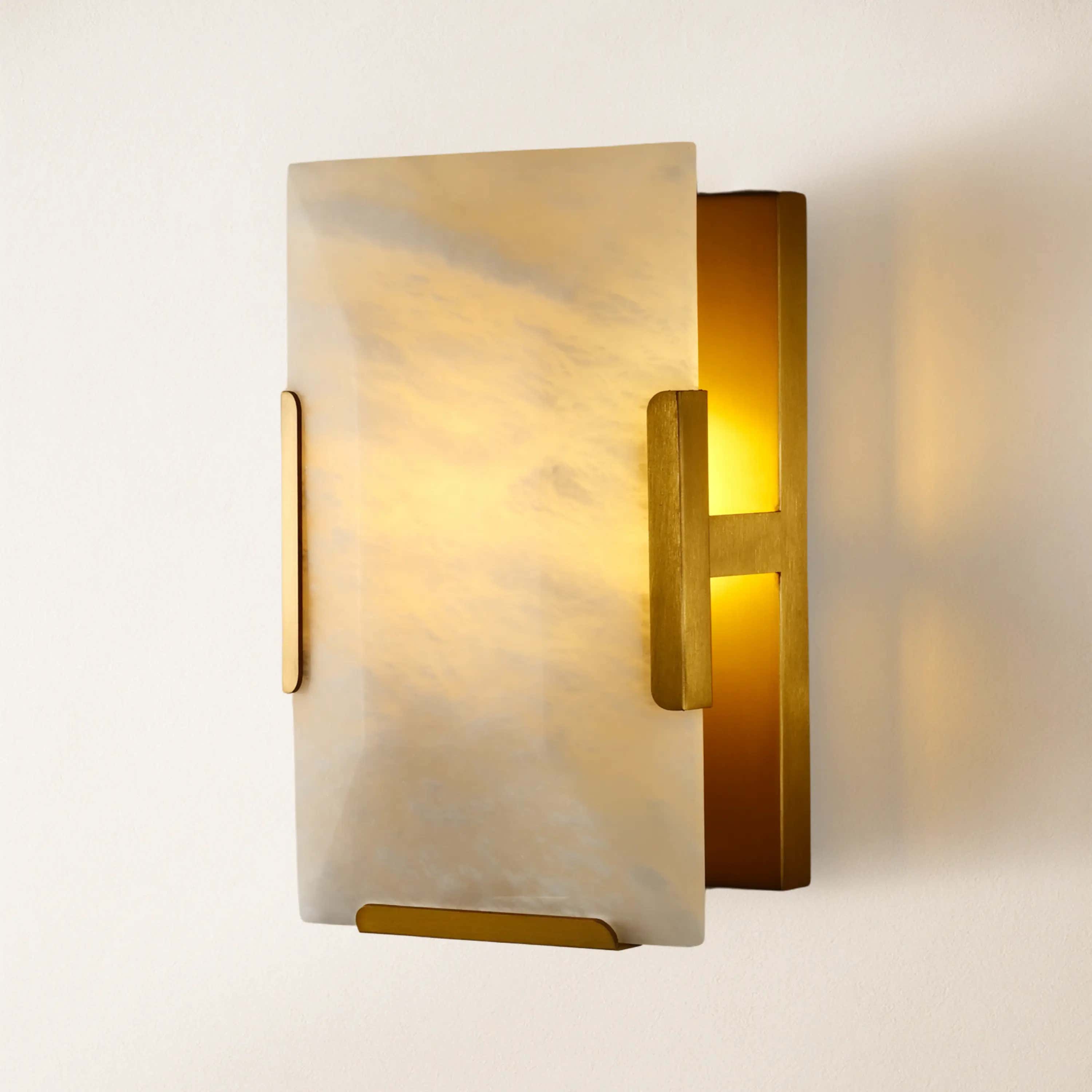 Maris Alabaster Wall Sconce 10"H