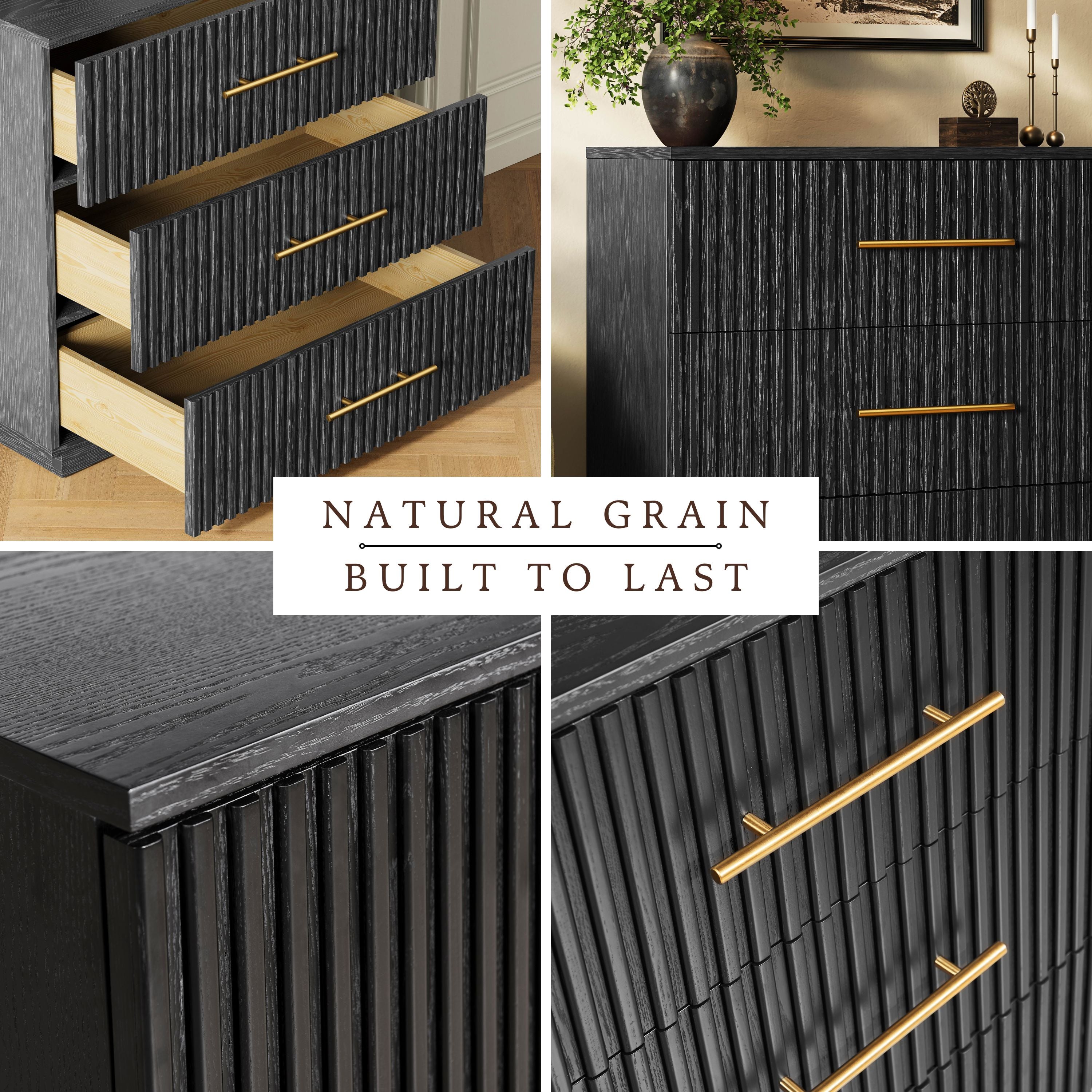 Holt 126" Oak 12-Drawer Chest(Set of 4)