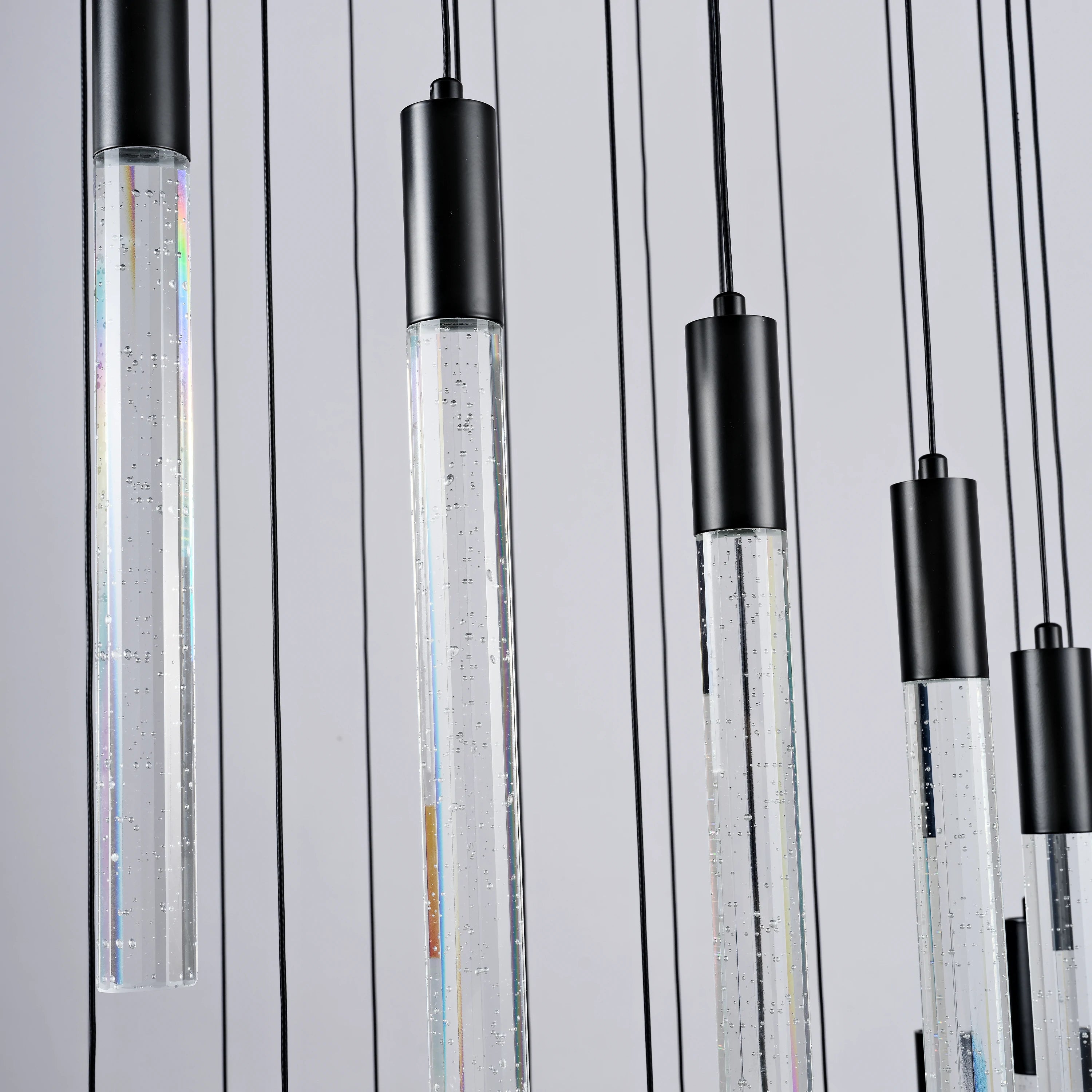 Nova Cascade Modern LED High Ceiling Chandelier 24"D