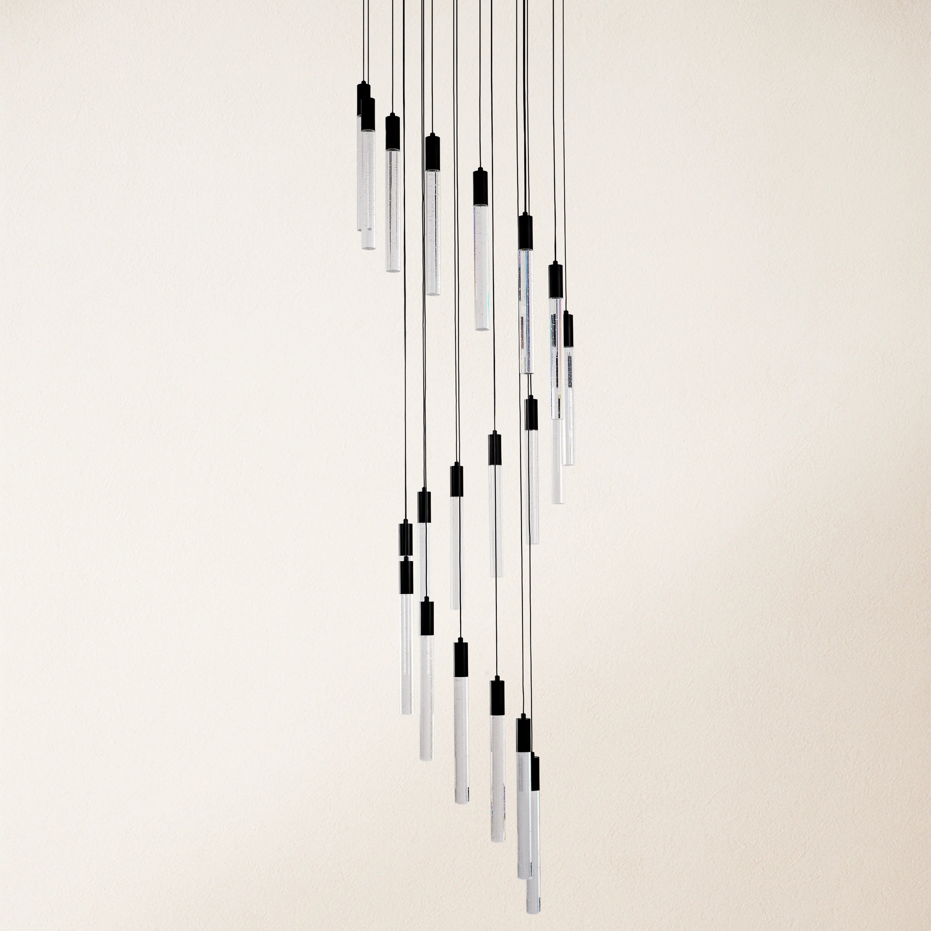 Nova Cascade High Ceiling Chandelier 20"D