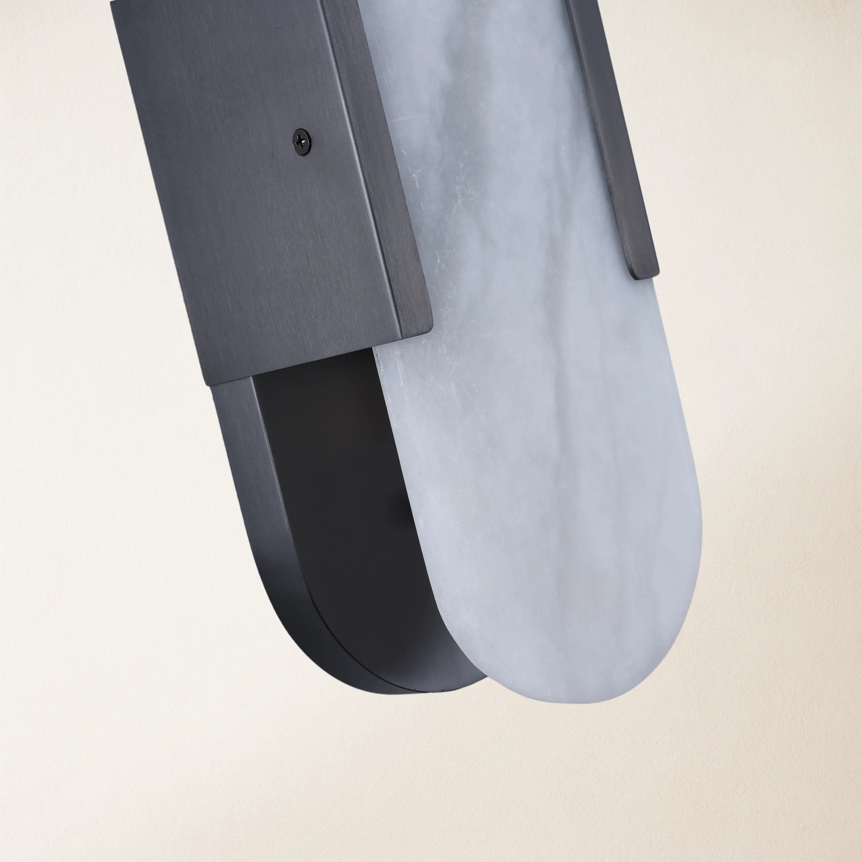 OpalEdge Alabaster Oval Wall Sconce 14"H