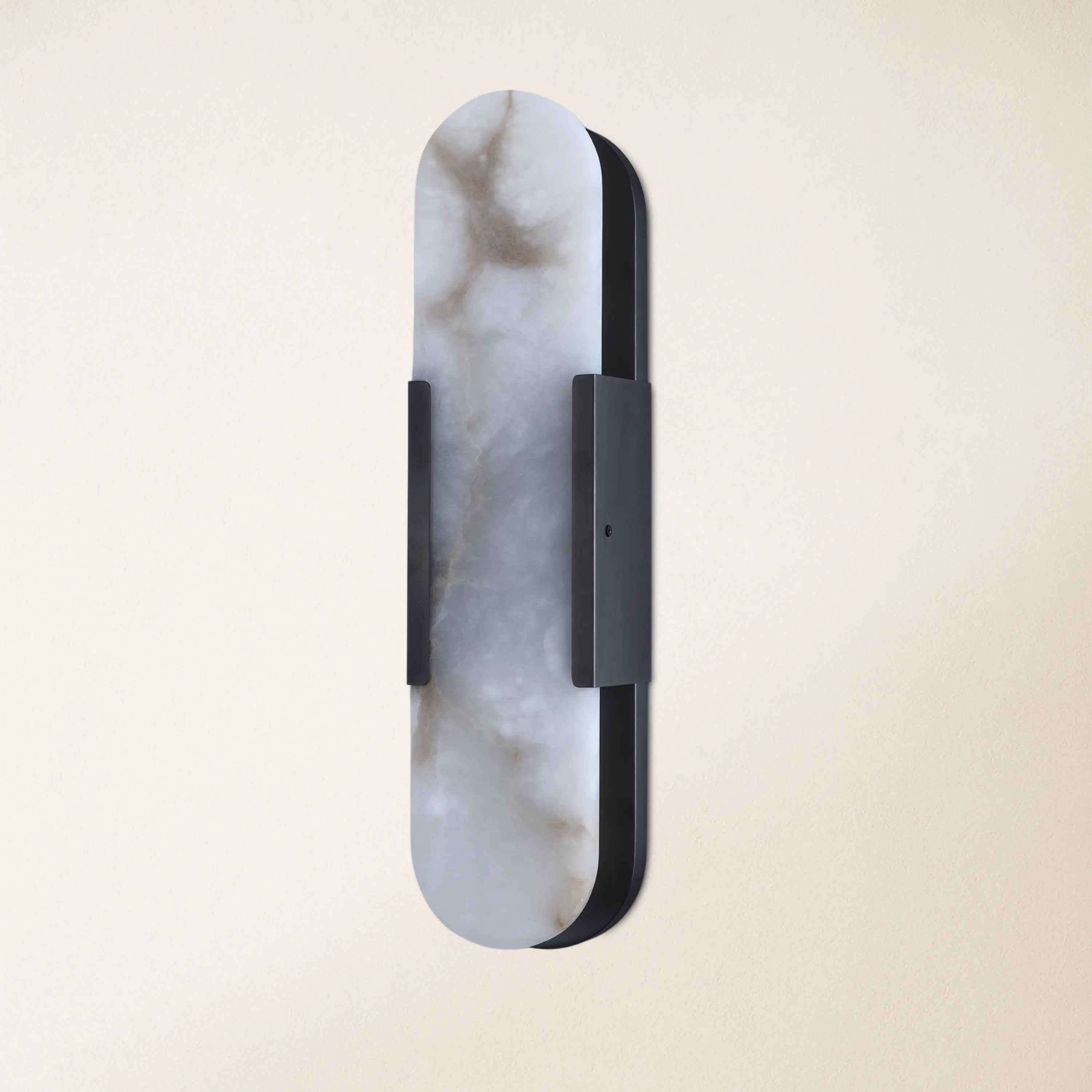 OpalEdge Alabaster Oval Wall Sconce 20"H