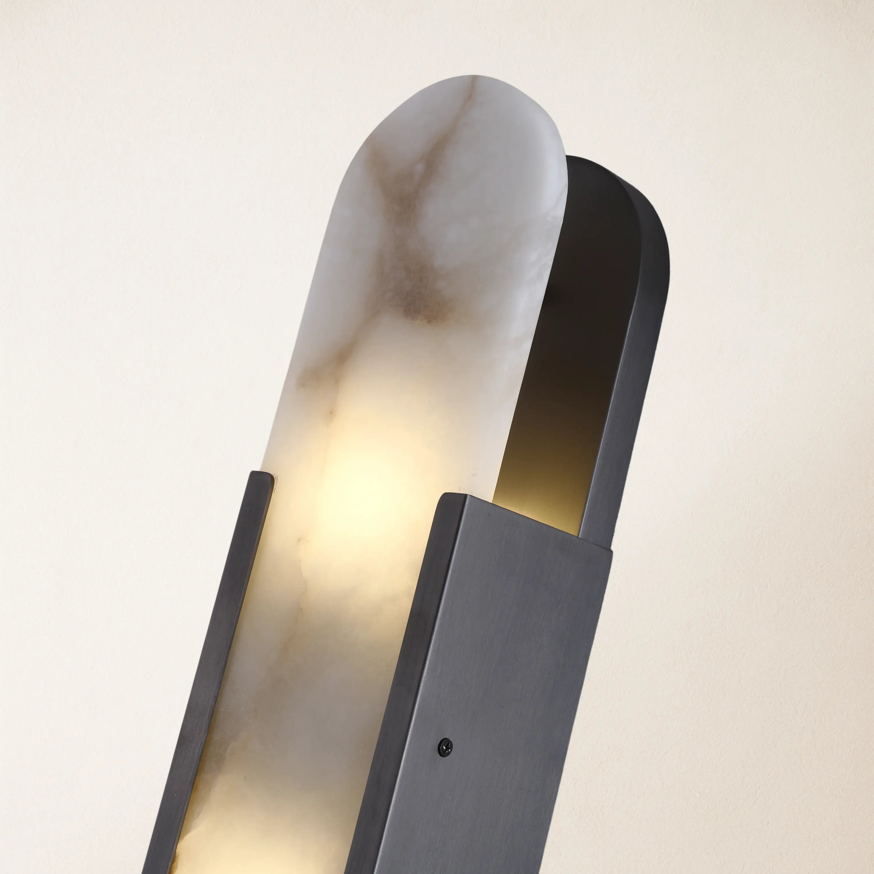 OpalEdge Alabaster Oval Wall Sconce 20"H