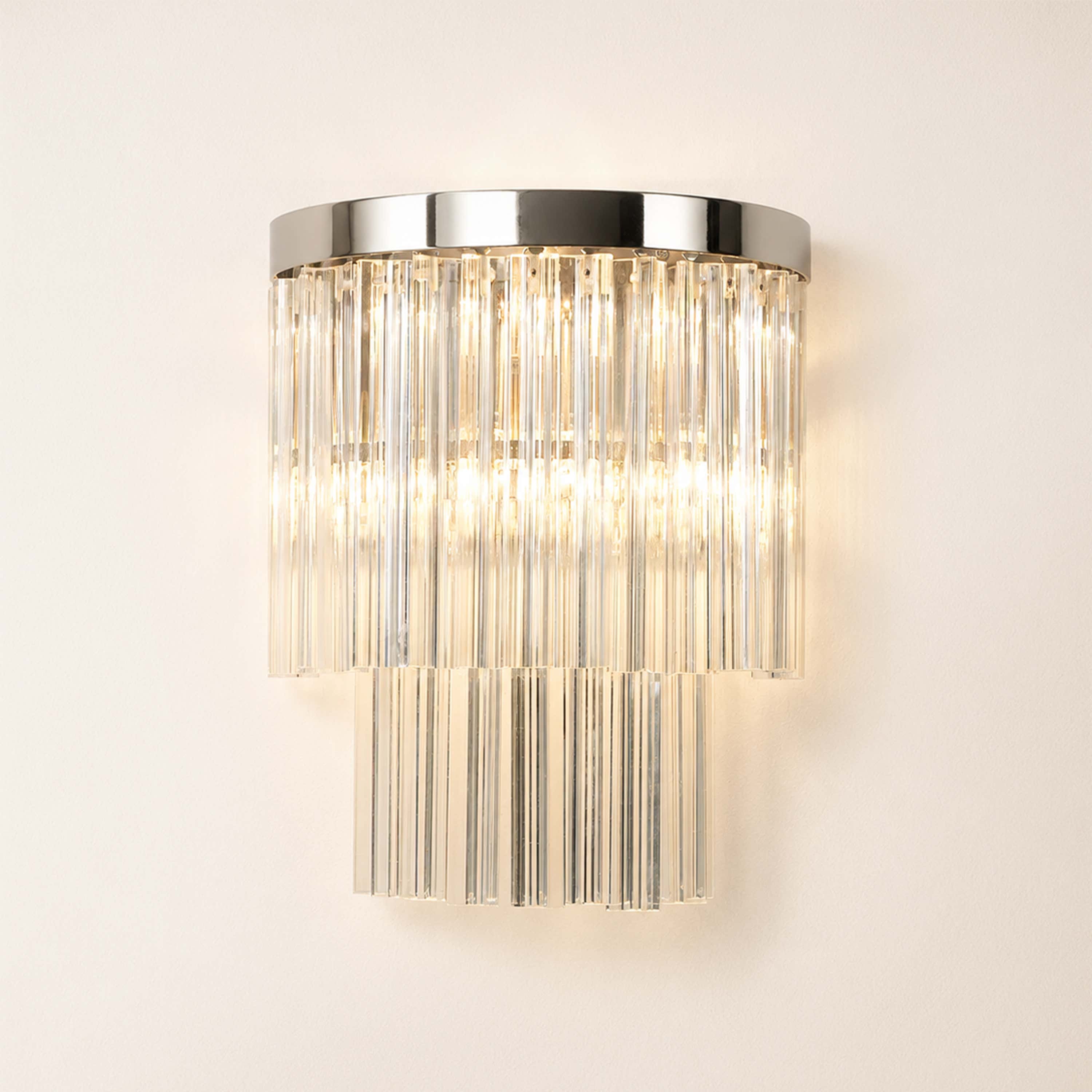 Prismari Tiered Glass Wall Sconce