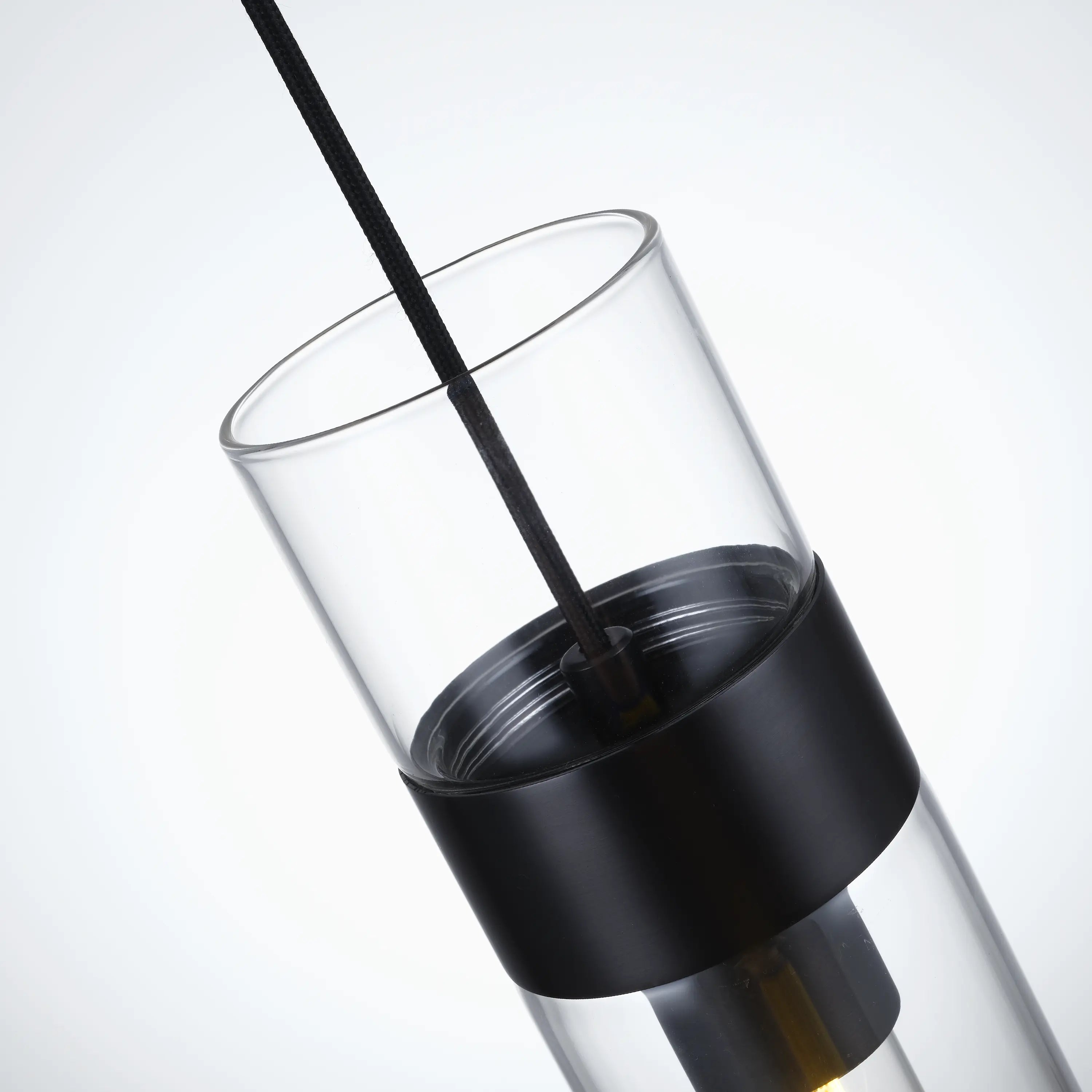 Cylora Glass Tube Pendant 4"H