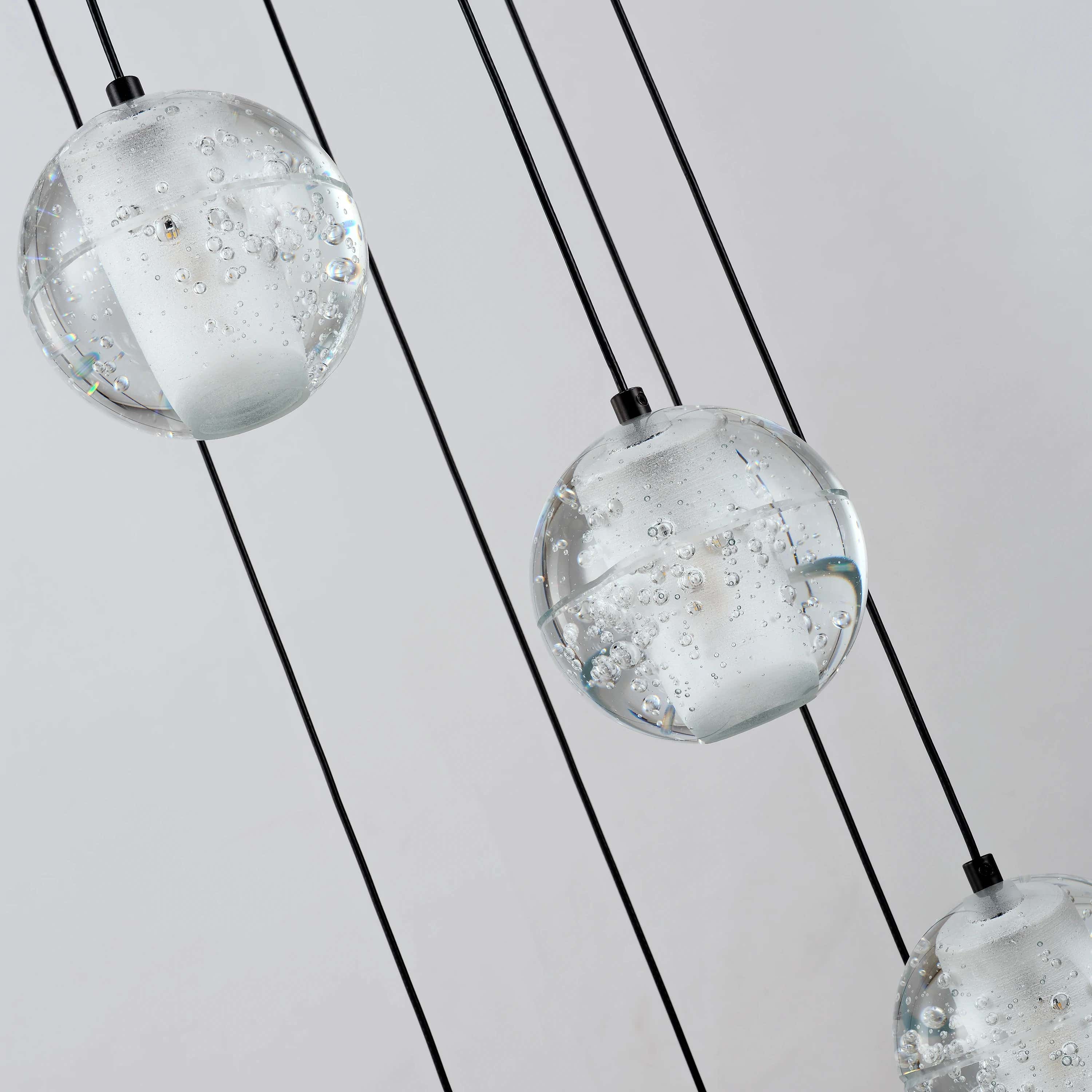 Pearl Ball Ceiling Round Chandelier 20"D