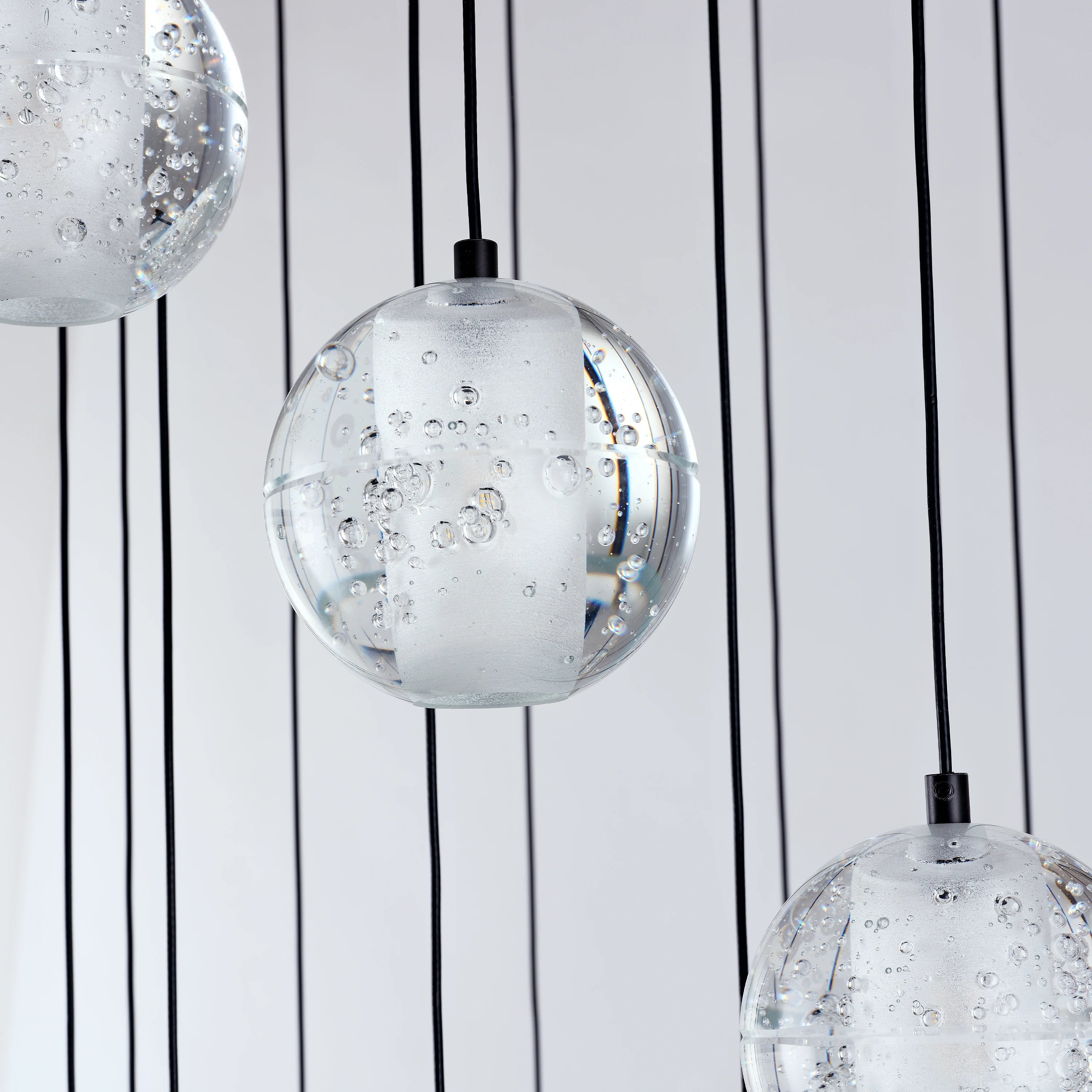 Pearl Ball Ceiling Round Chandelier 20"D