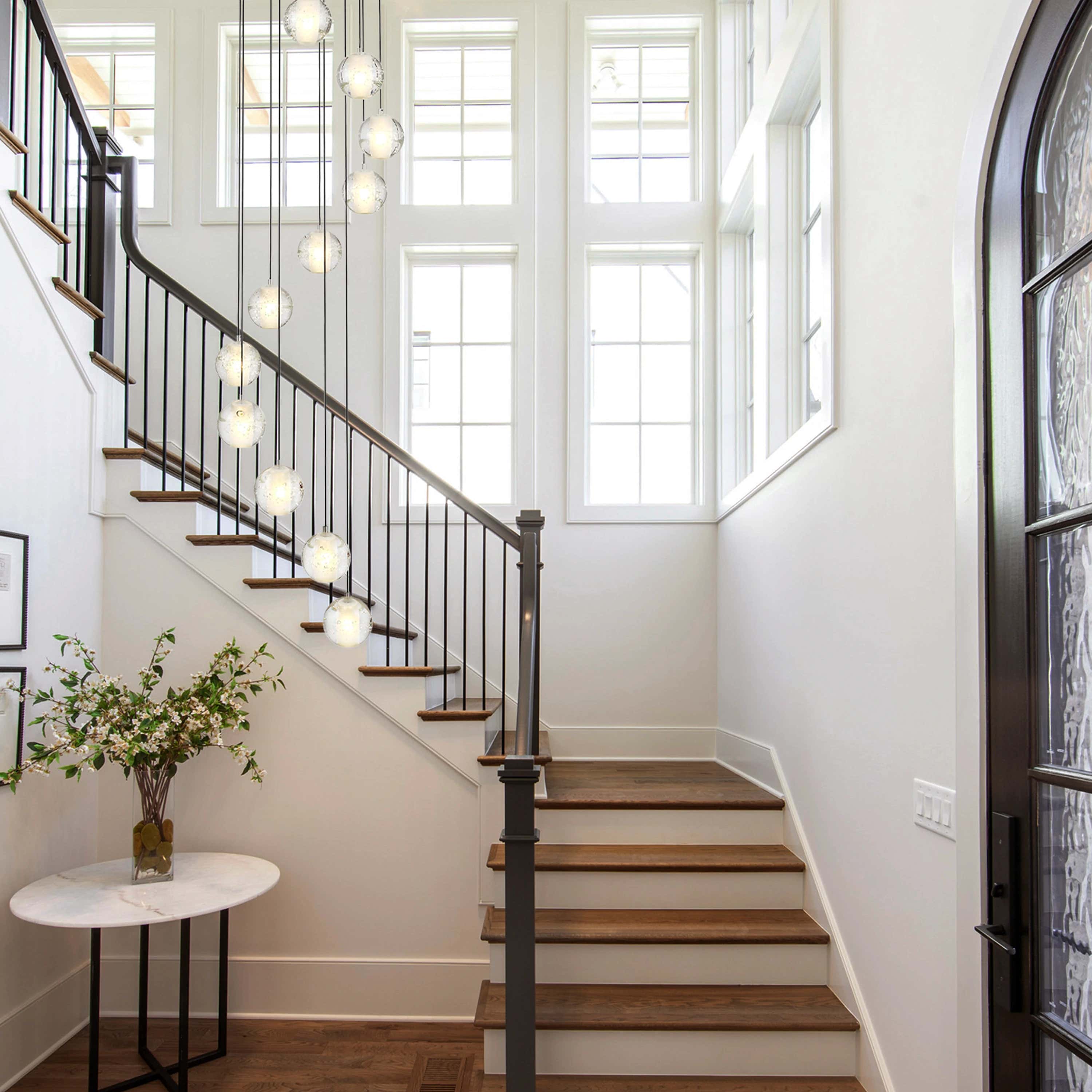 Pearl Ball Ceiling Round Chandelier 20"D