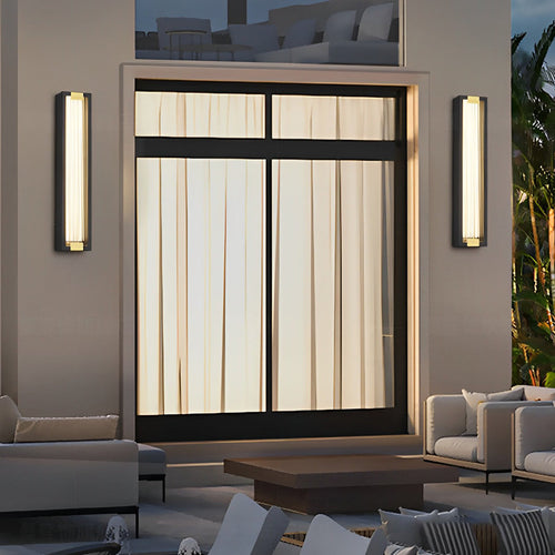 Vitreum Rectangular LED Outdoor Wall Light