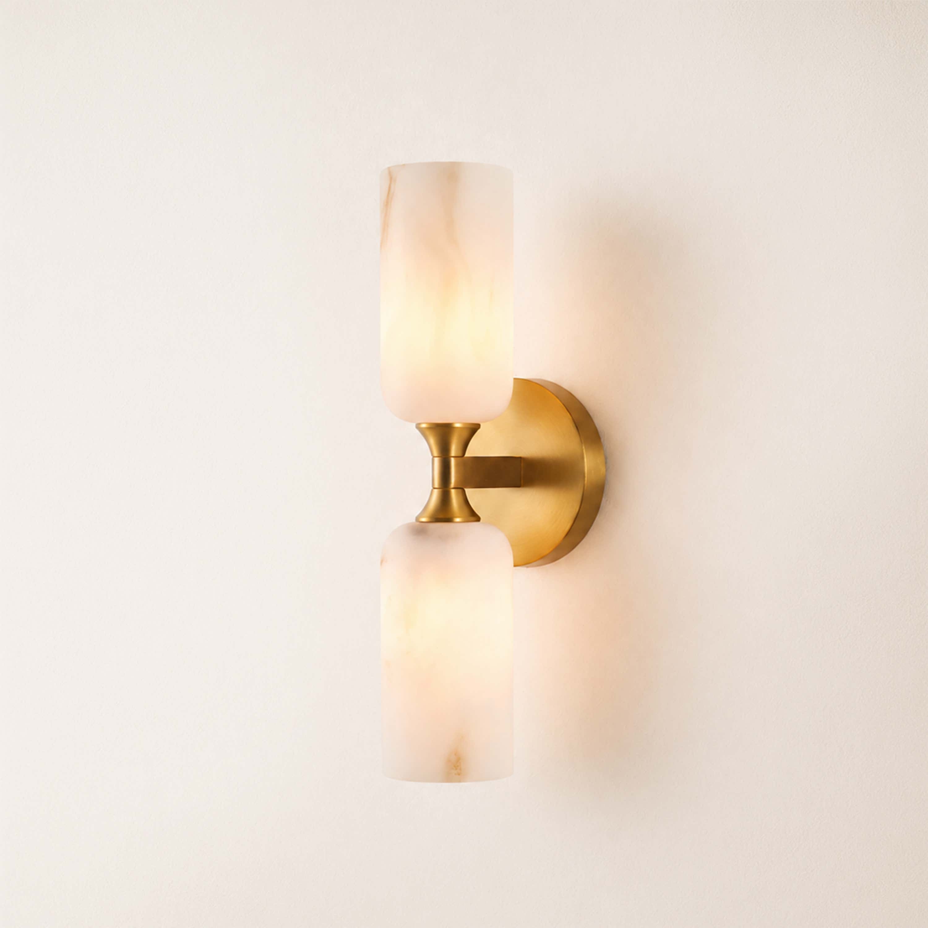 Axis Resin Alabaster Texture Wall Sconce 14"H