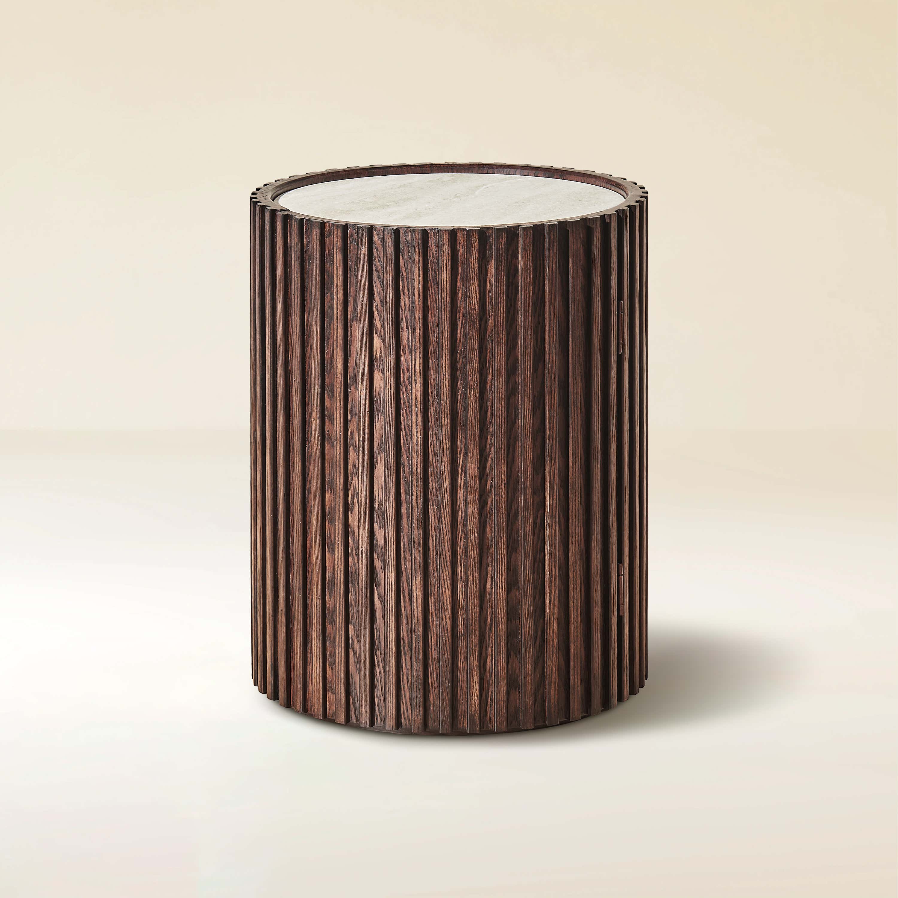 Arden Round Sintered Stone Side Table 16"W