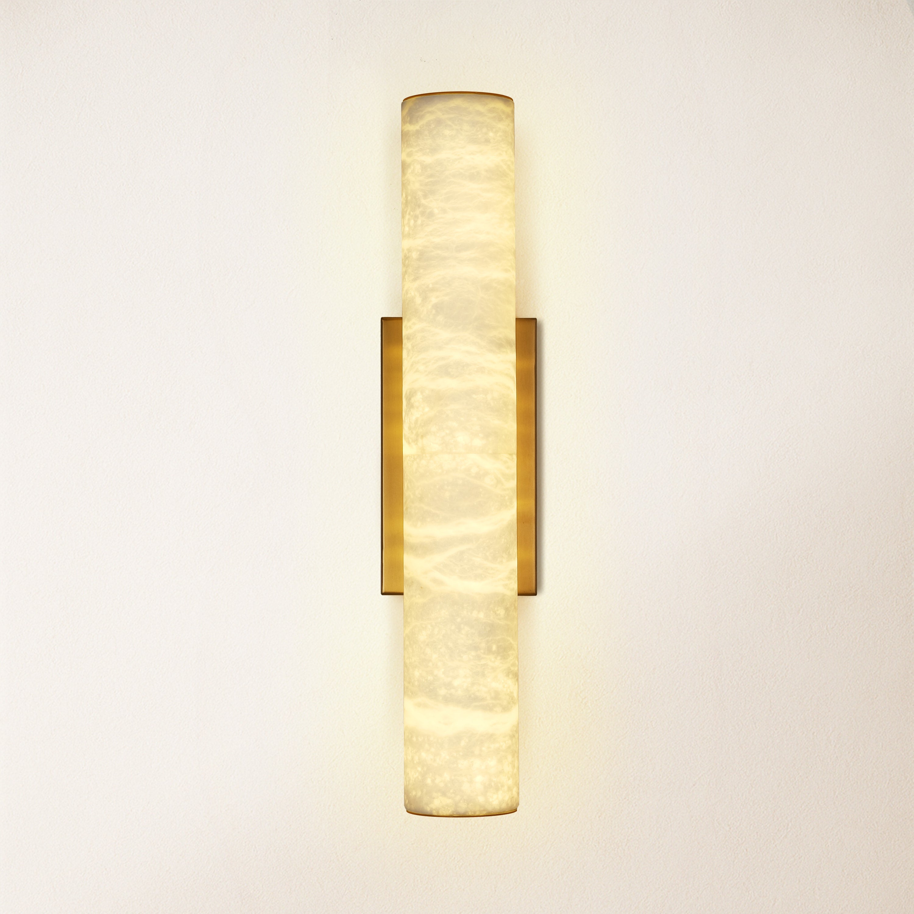 Sylvia Palladian Alabaster Wall Sconce 20"H