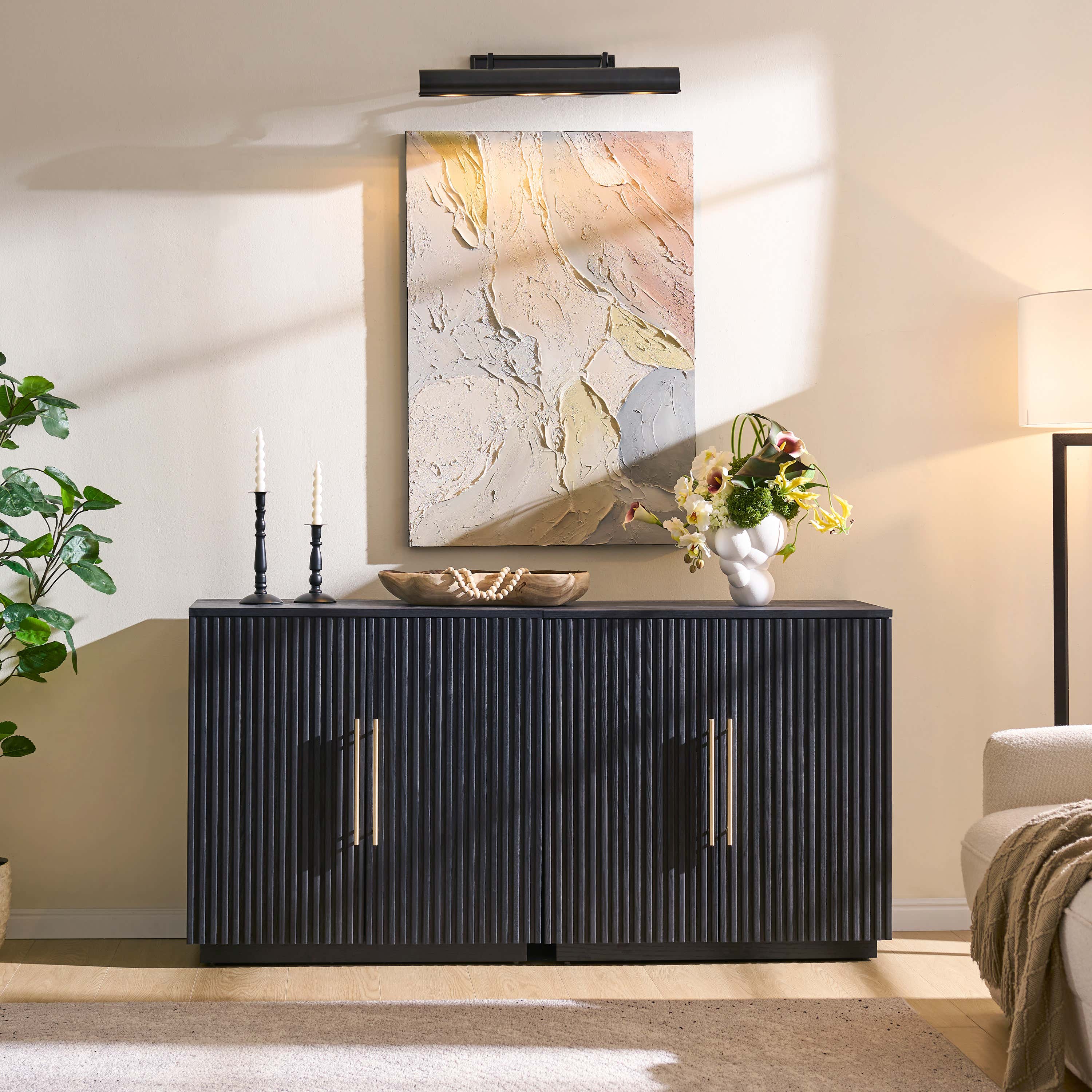 Holt 63″ Solid Oak Console(Set of 2)