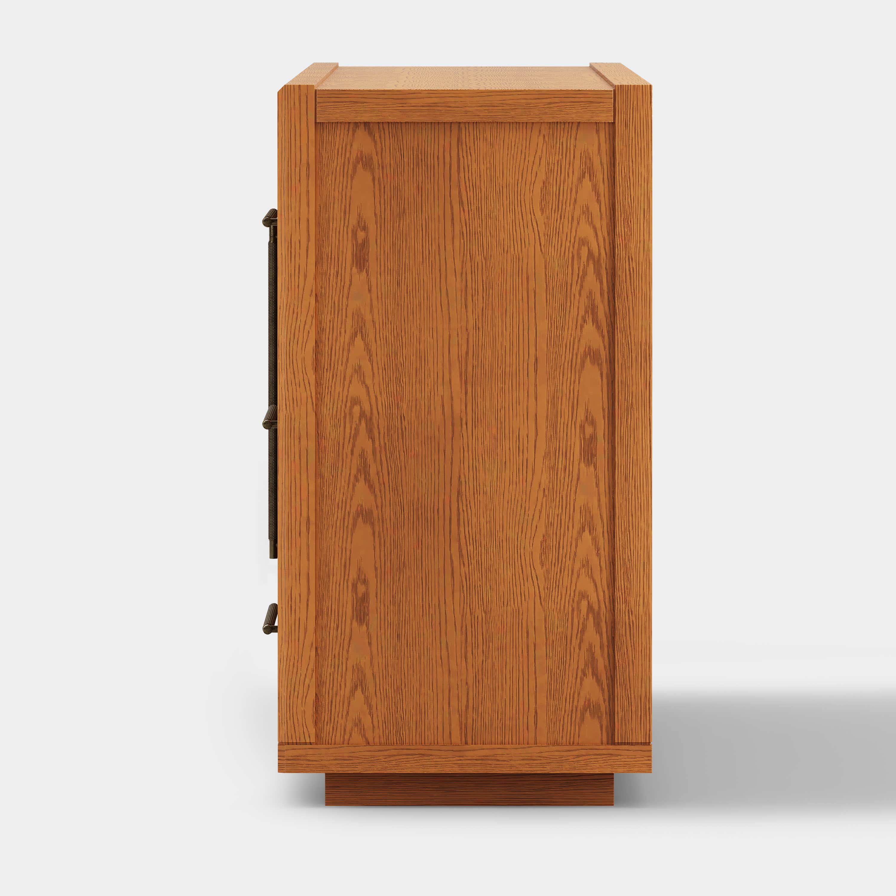 Alvar Arched 94.5″ Oak Modular Media Console(Set of 3)