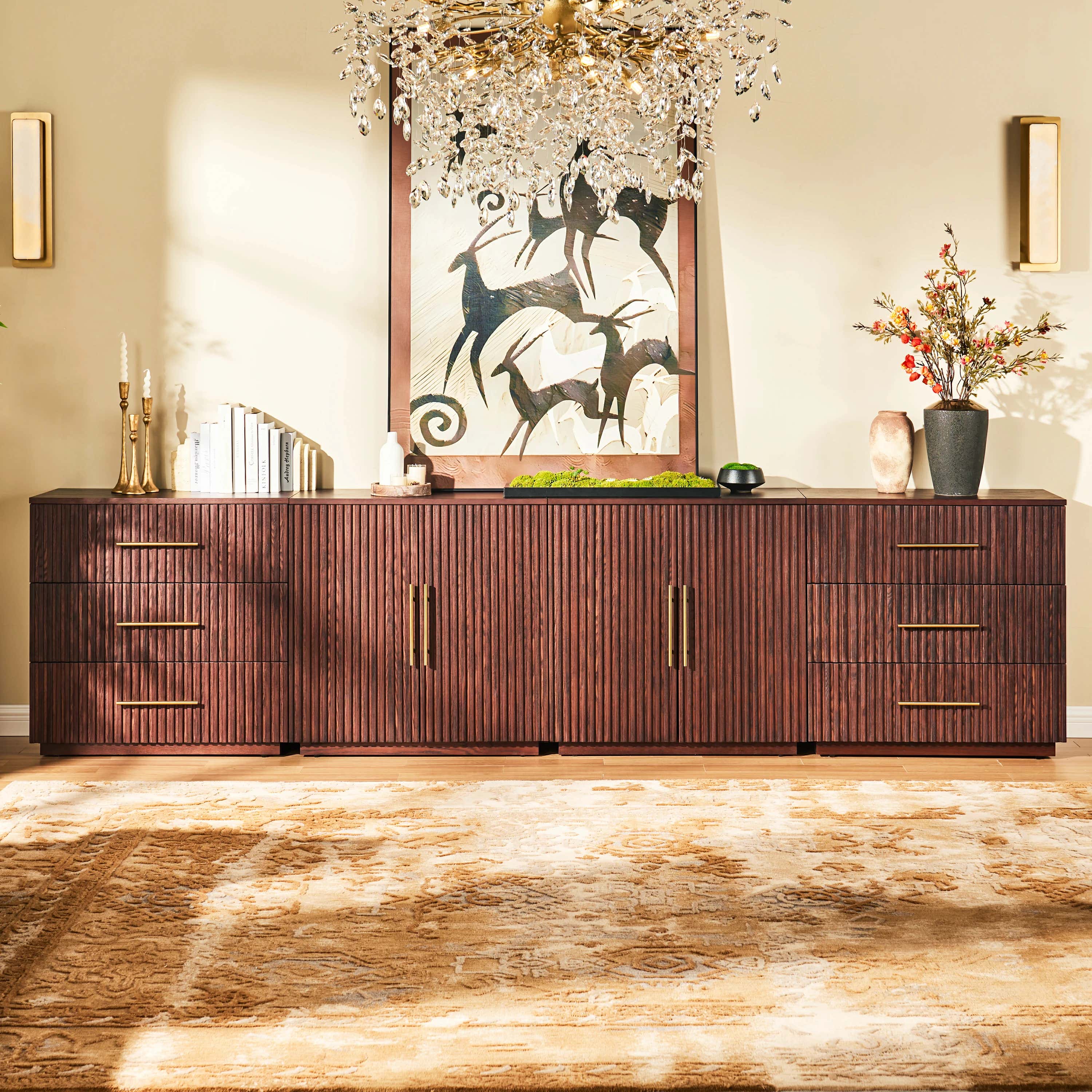 Holt Oak Modular Media Console (Set of 4)