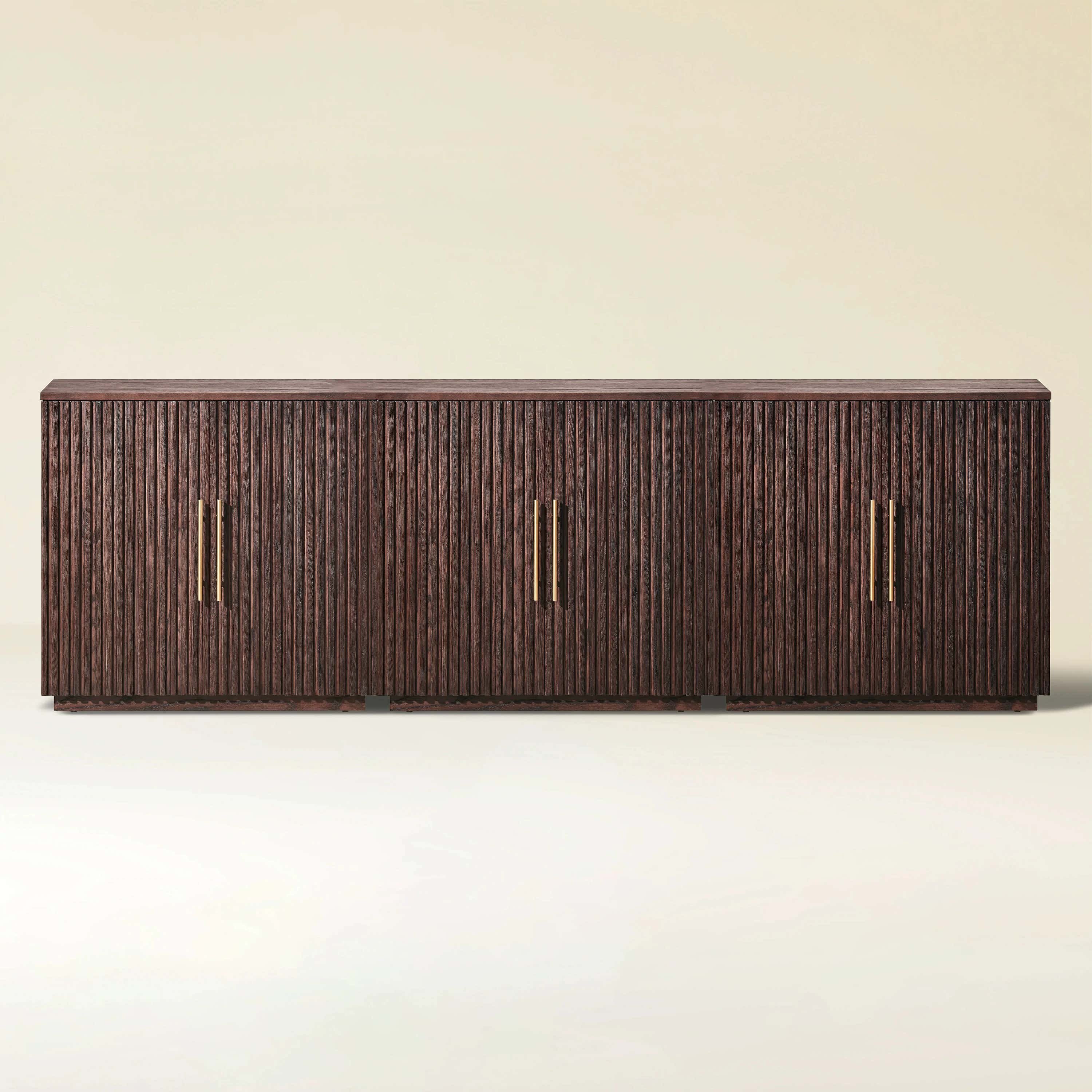 Holt 95″ Solid Oak Console(Set of 3)