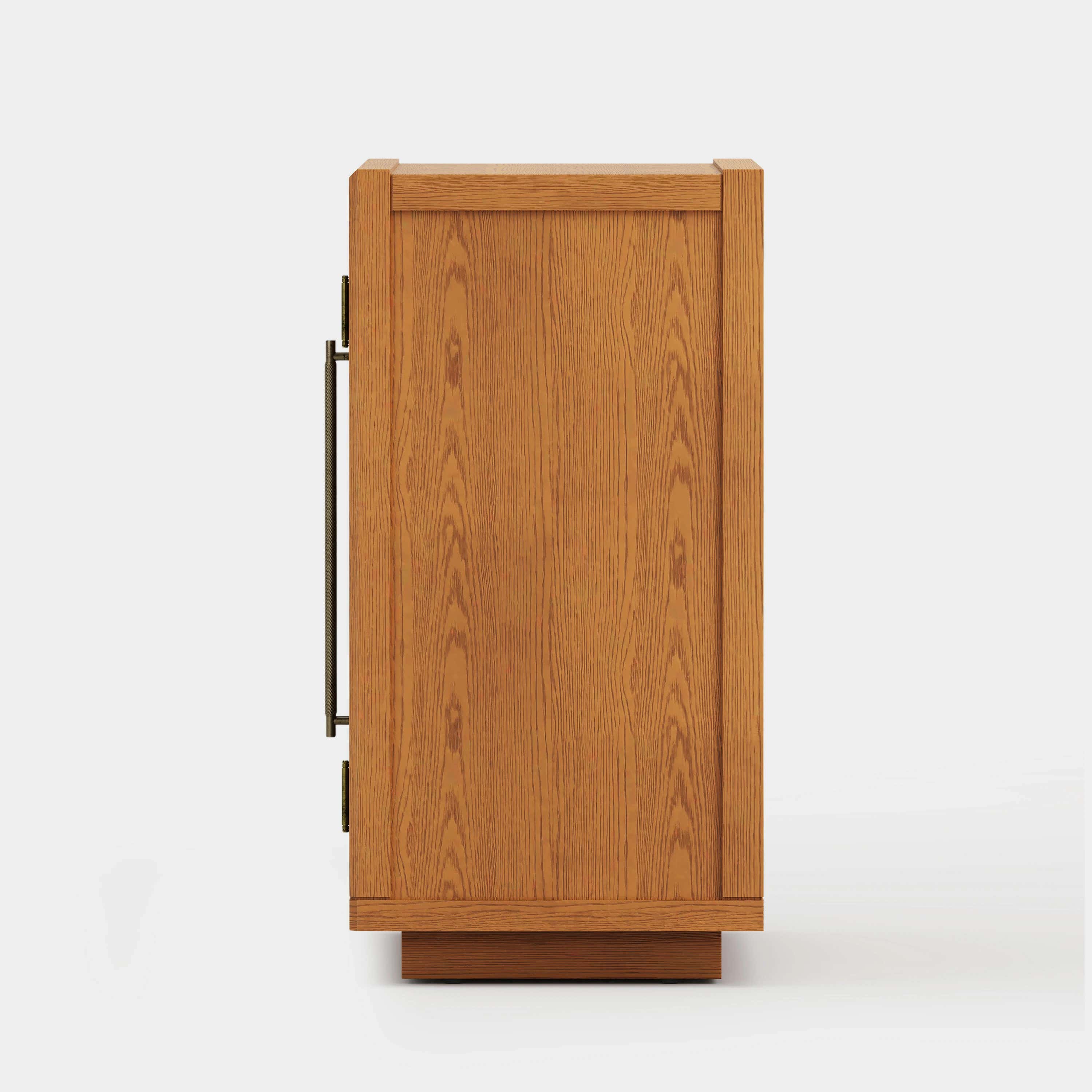 Alvar Arched 126″ Oak Modular Media Console(Set of 4)