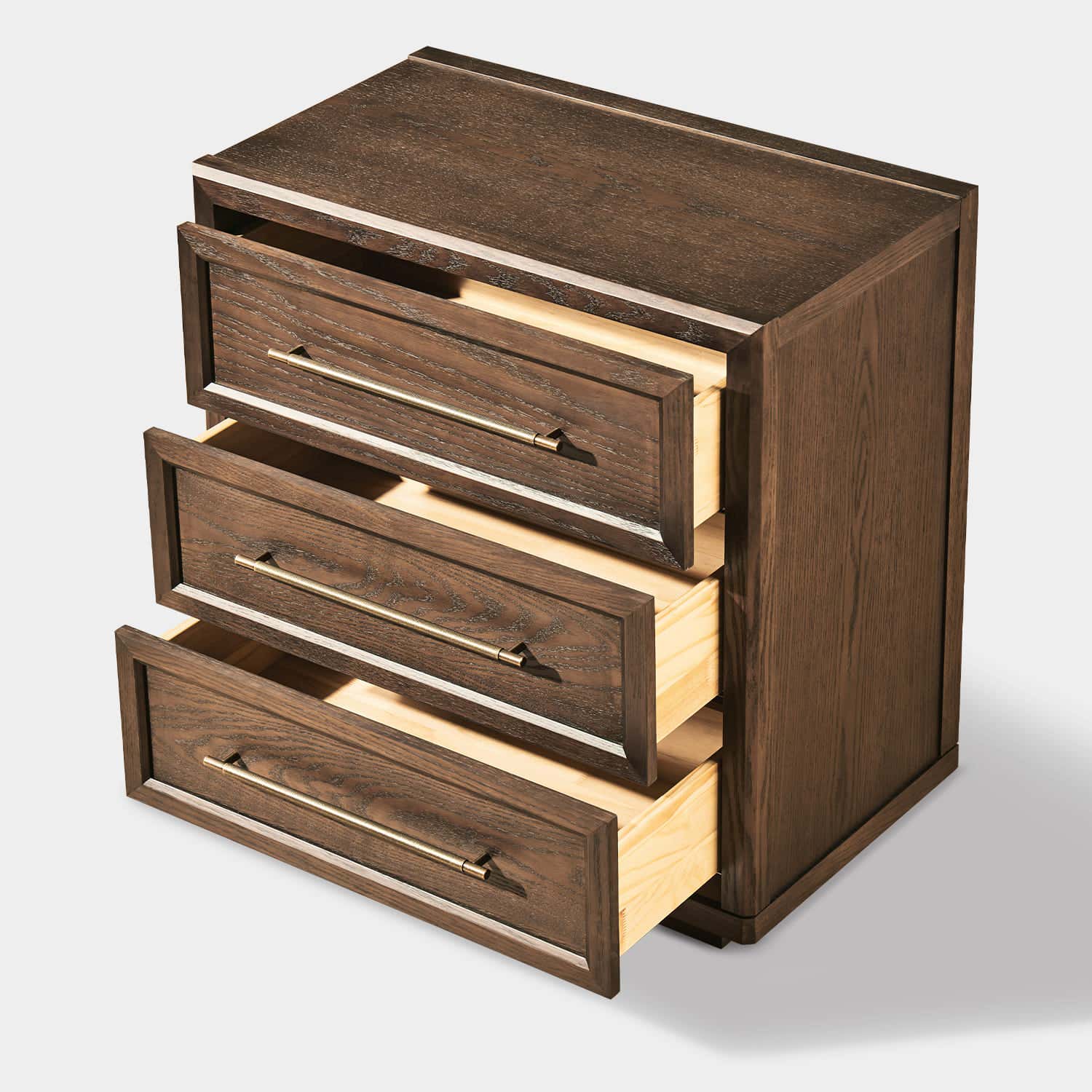 Alvar 32″ Oak 3-Drawer Chest