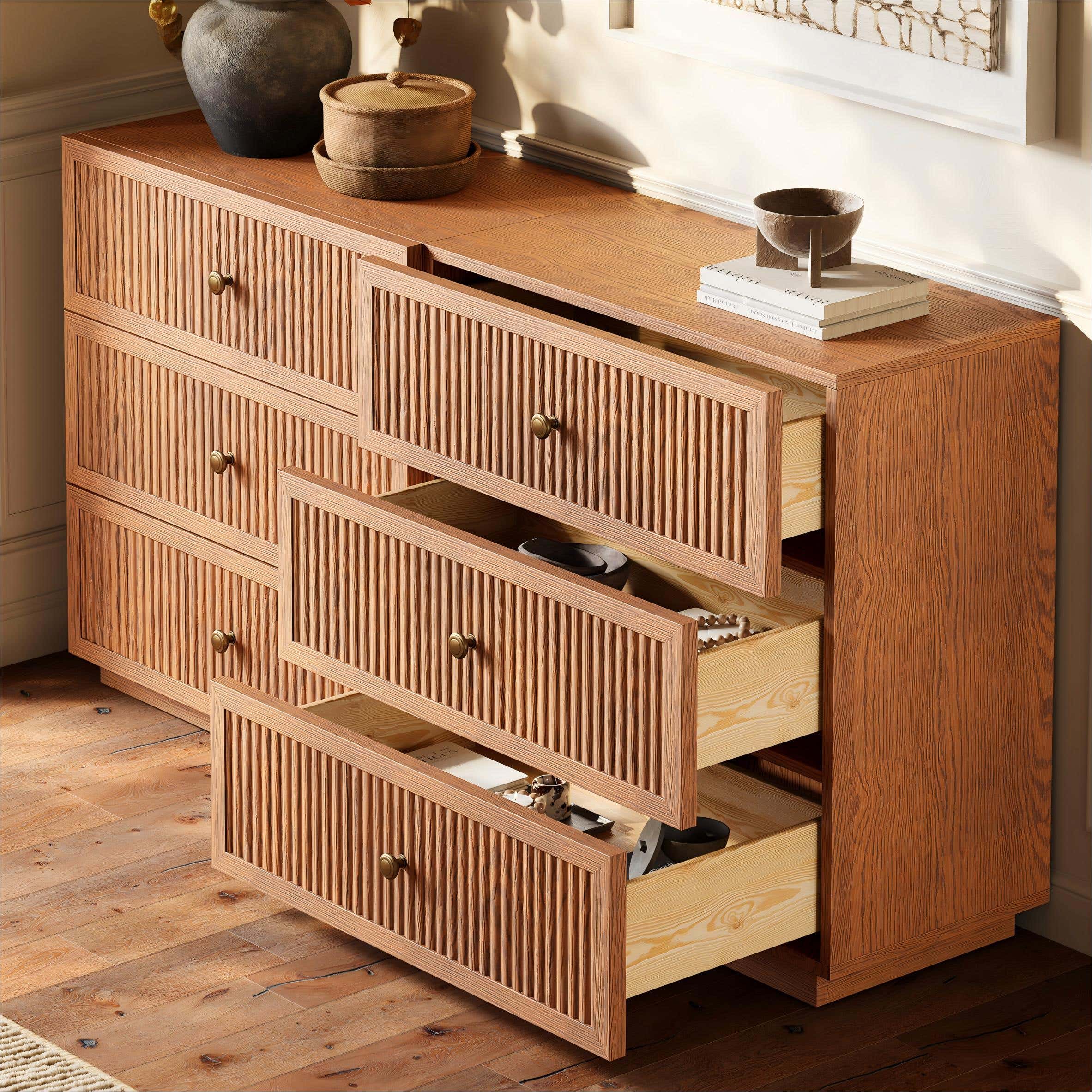 Avery Oak Drawer 60"W (Set of 2)