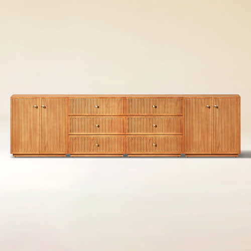 Avery Oak Modular Sideboard 120"W