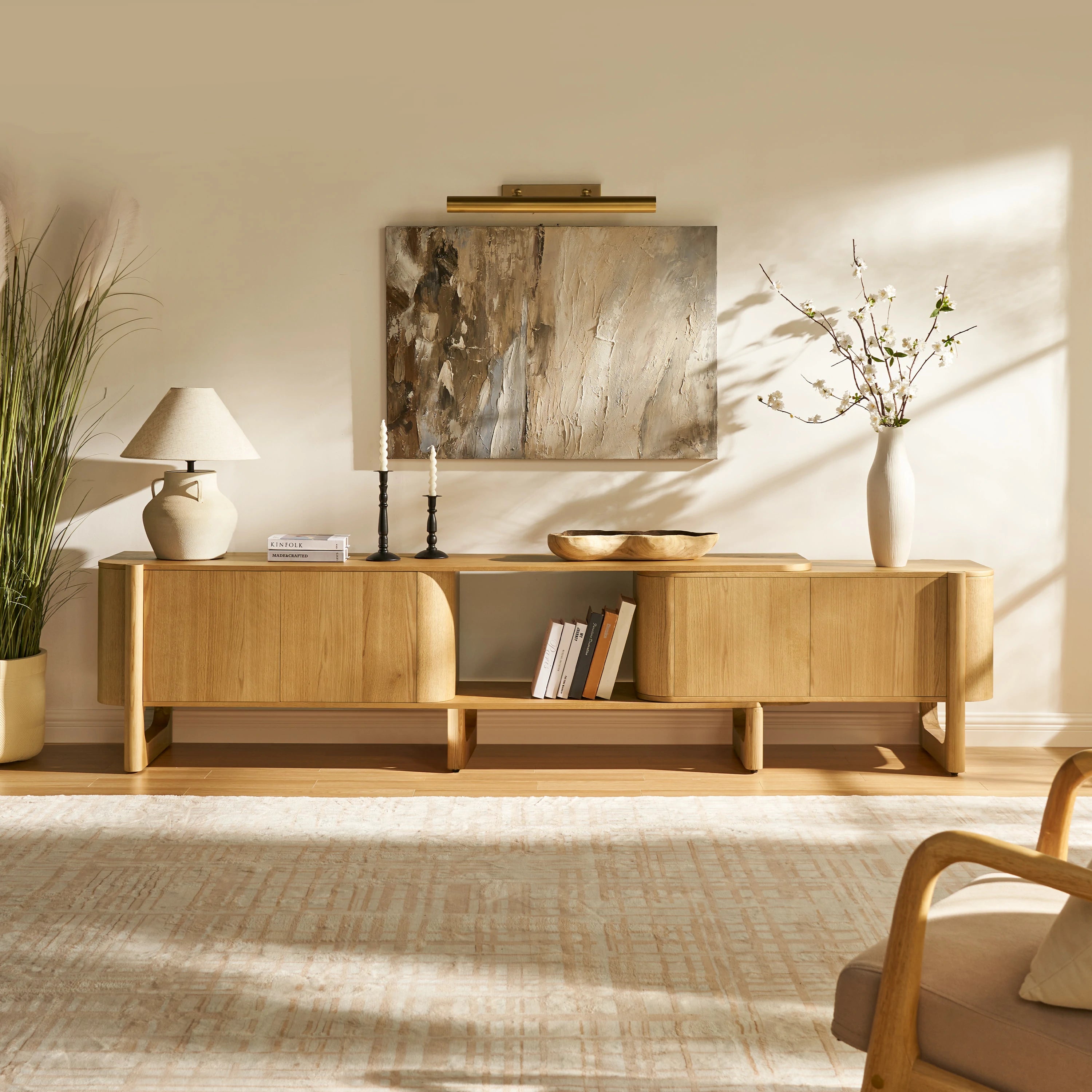 Silas Extendable TV Stand and Coffee Table Set