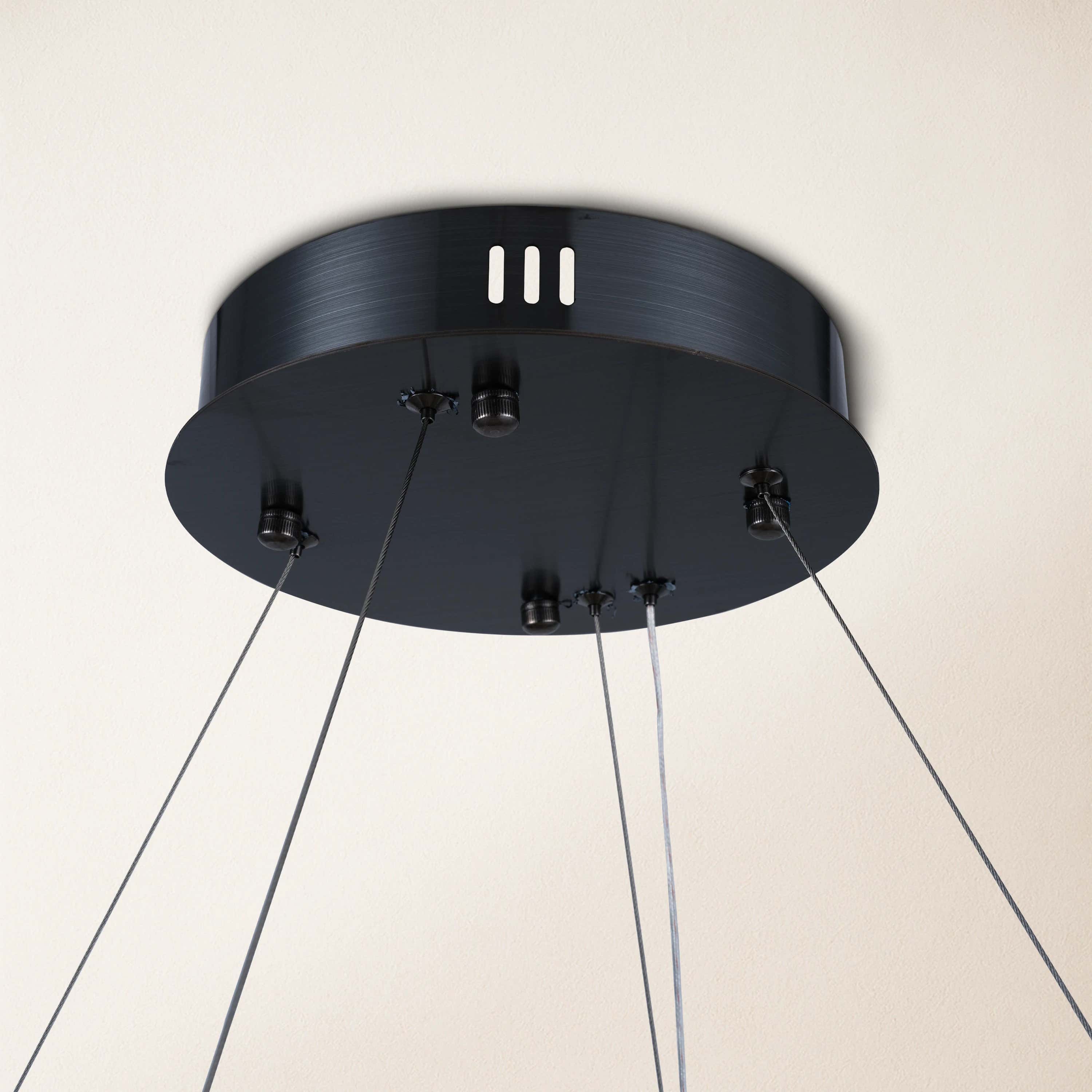 Soluna Alabaster Round Chandelier 30"D