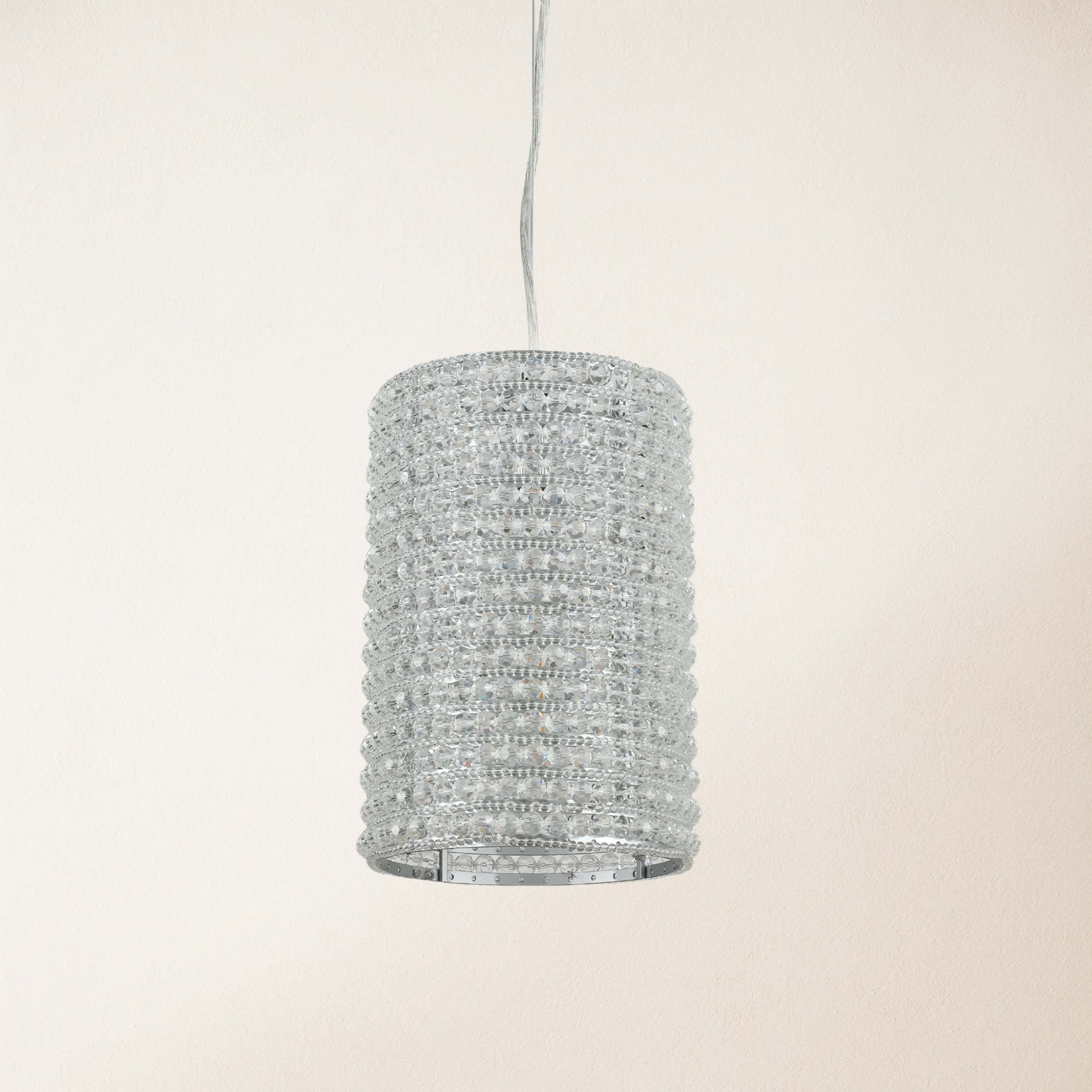 Stellar Beads Pendant Lights Smoke Clear 12"