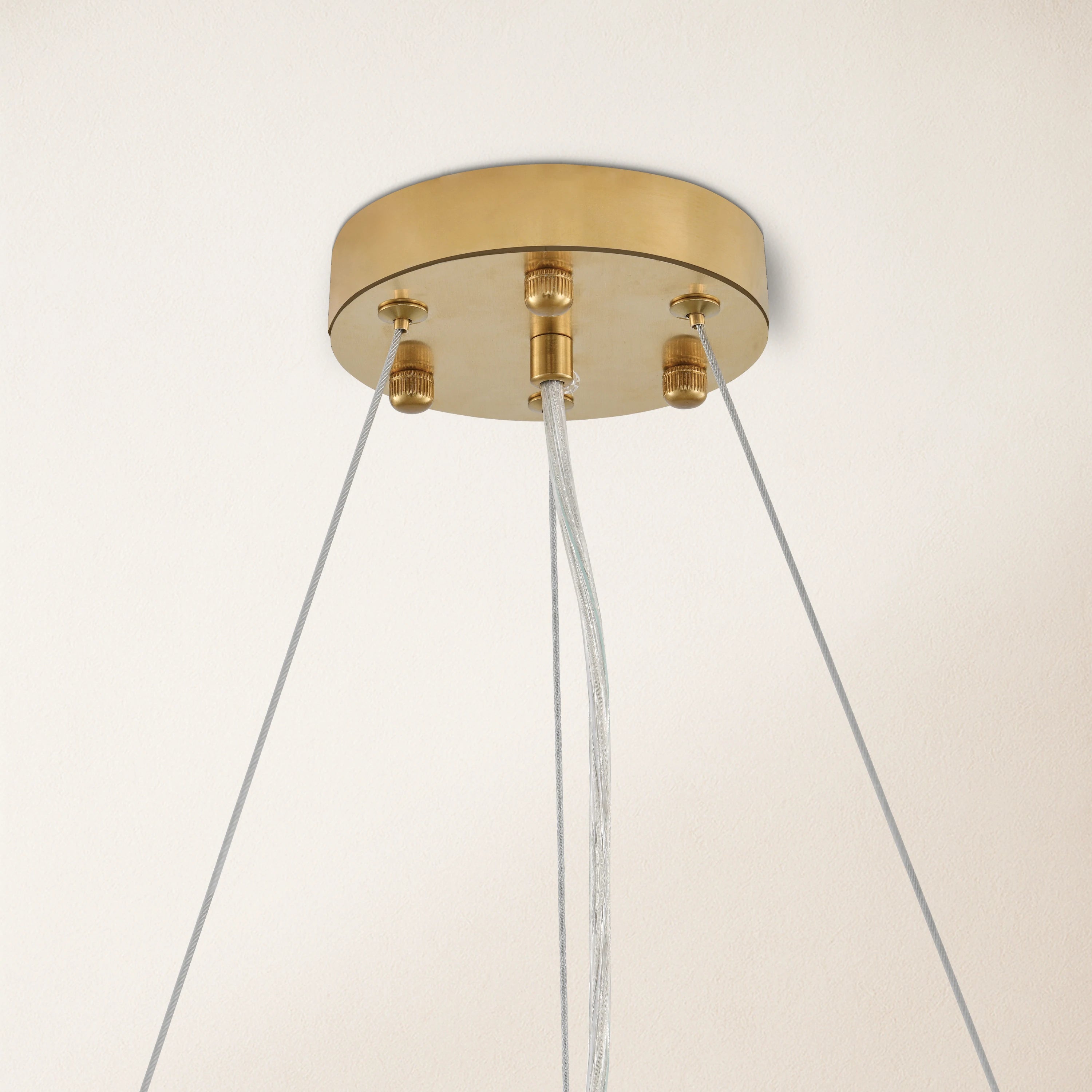 Stellara Crystal Strip Round Chandelier 24"D