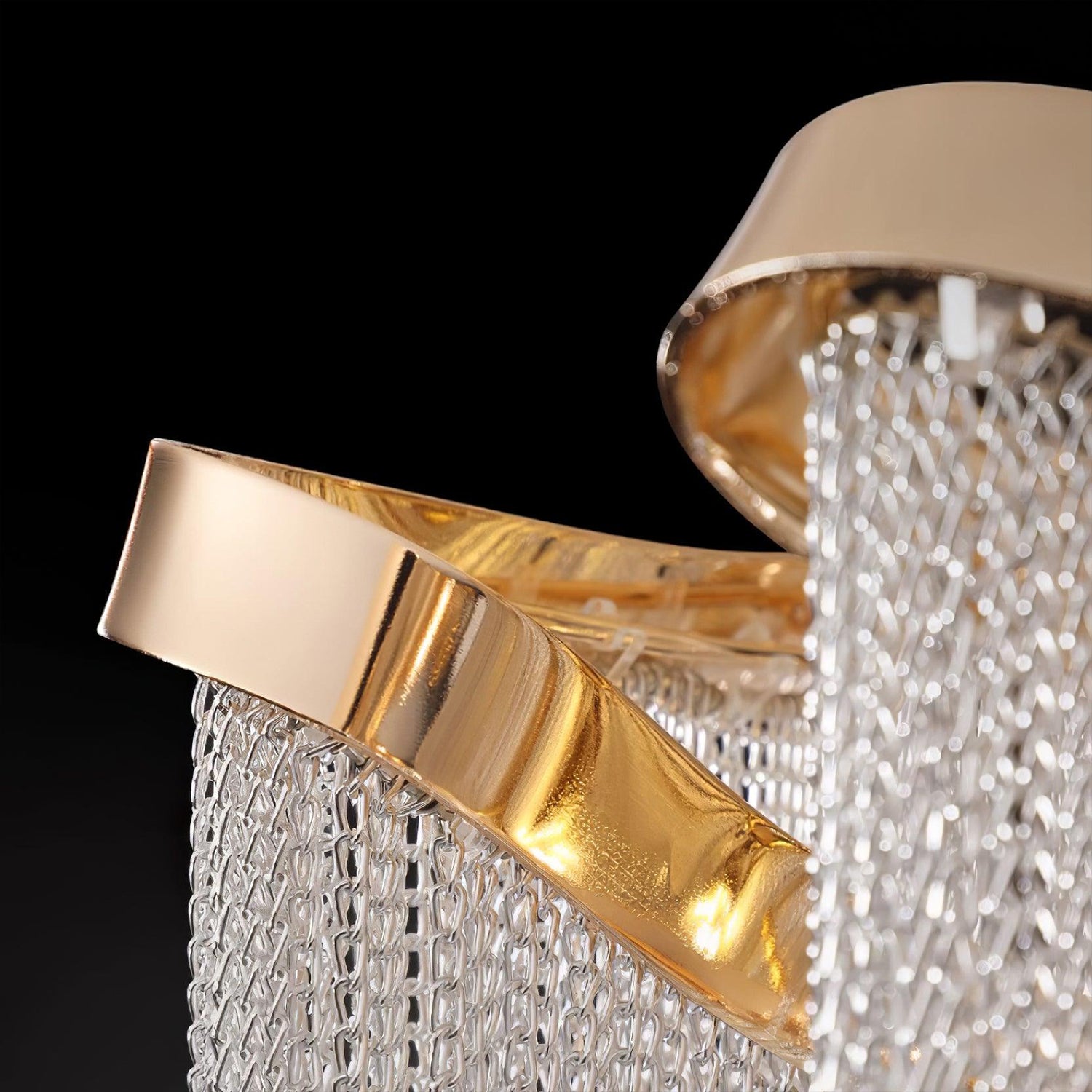 Teresa Cadena Chain Tassel Flush Mount 31"W