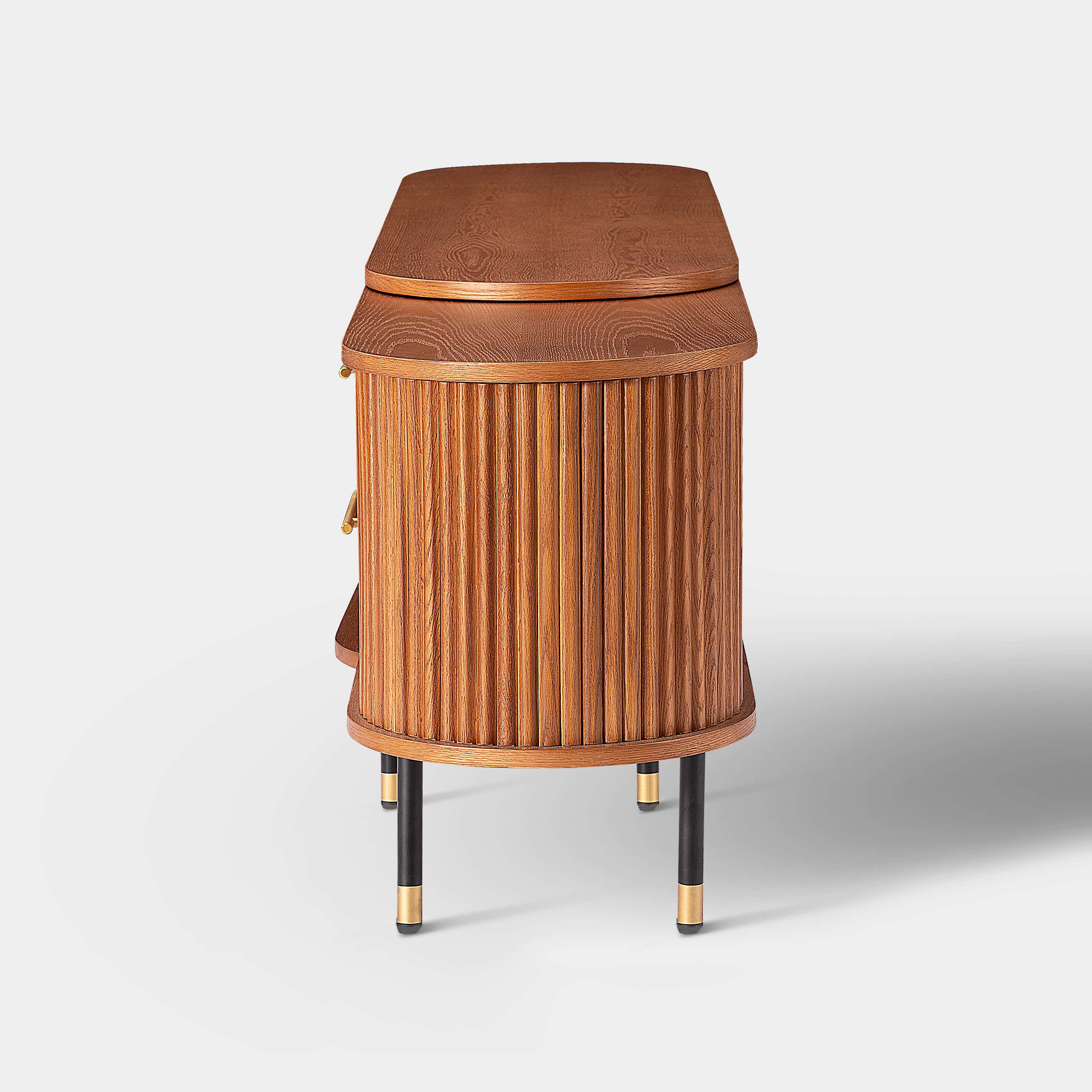 Ewan Oak Extendable Media Console 79" to 110"