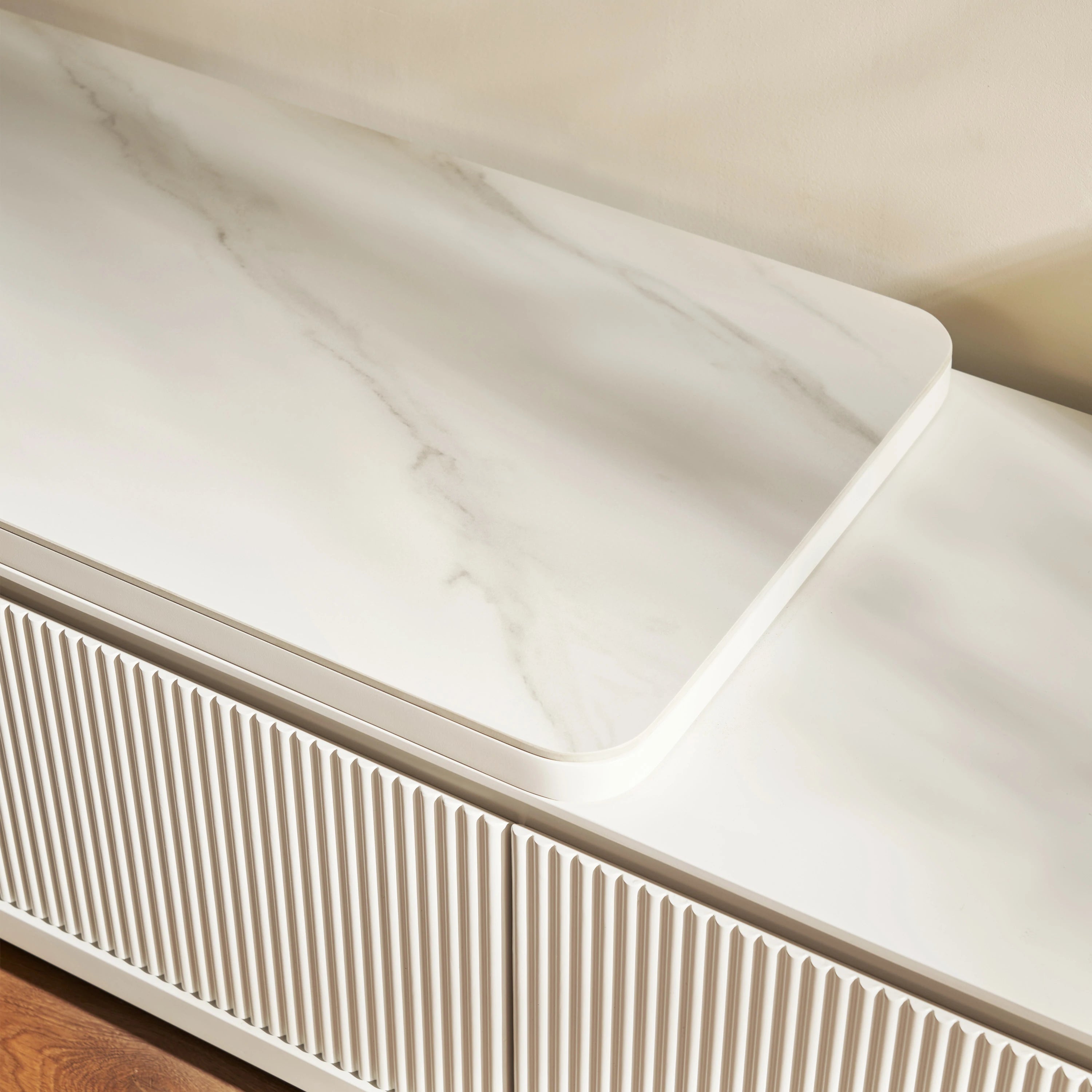 Celia Burnt Stone Media Console 71"