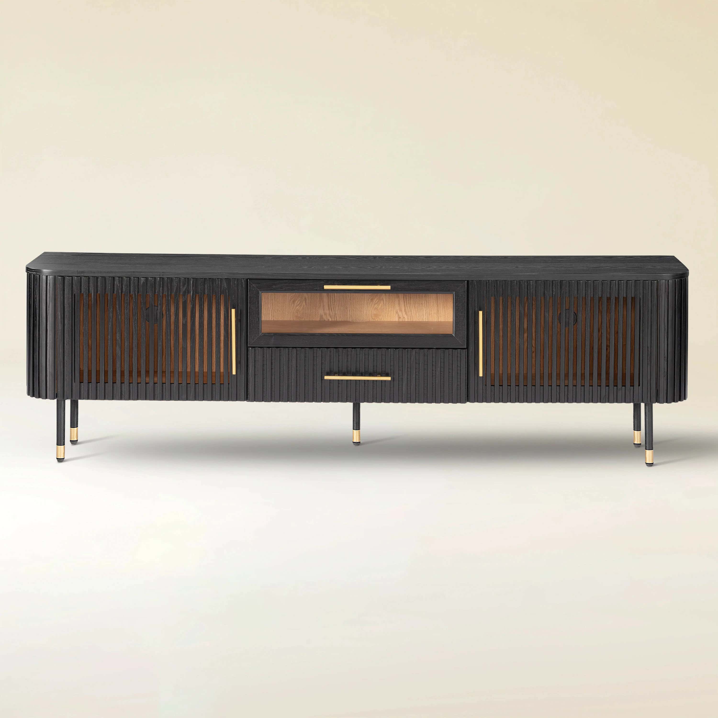 Ewan Oak Media Console 80"W