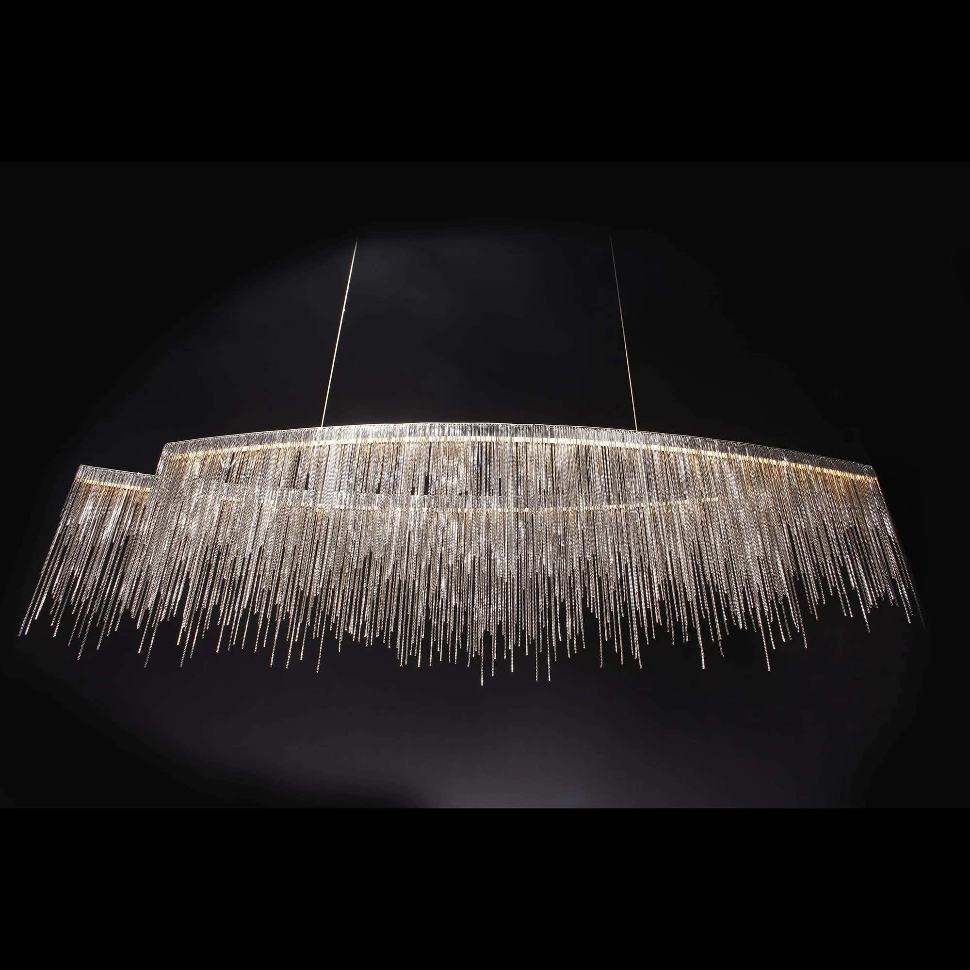 Teresa Cadena Metal Tassel Dining Room Light 47"W