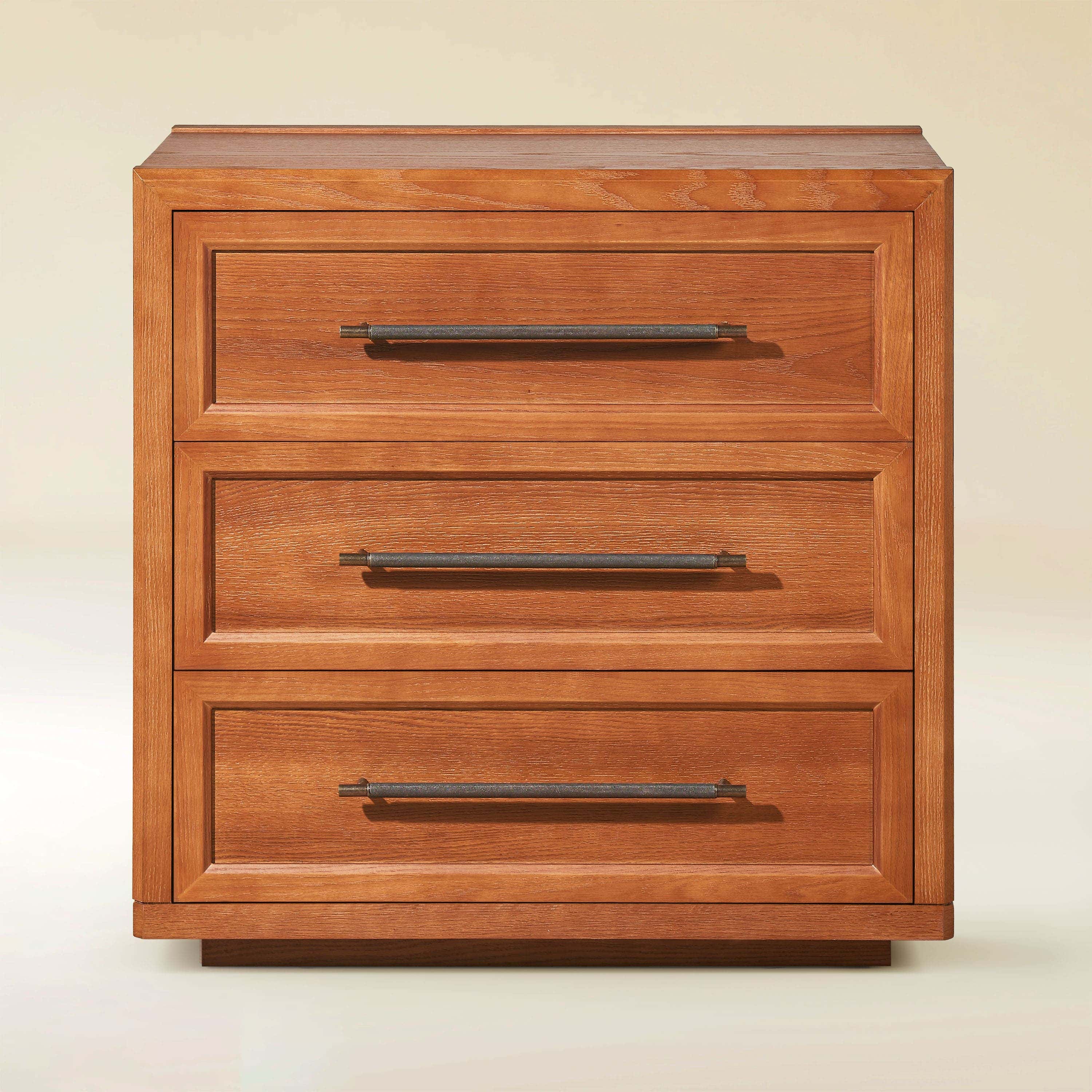 Alvar 32″ Oak 3-Drawer Chest