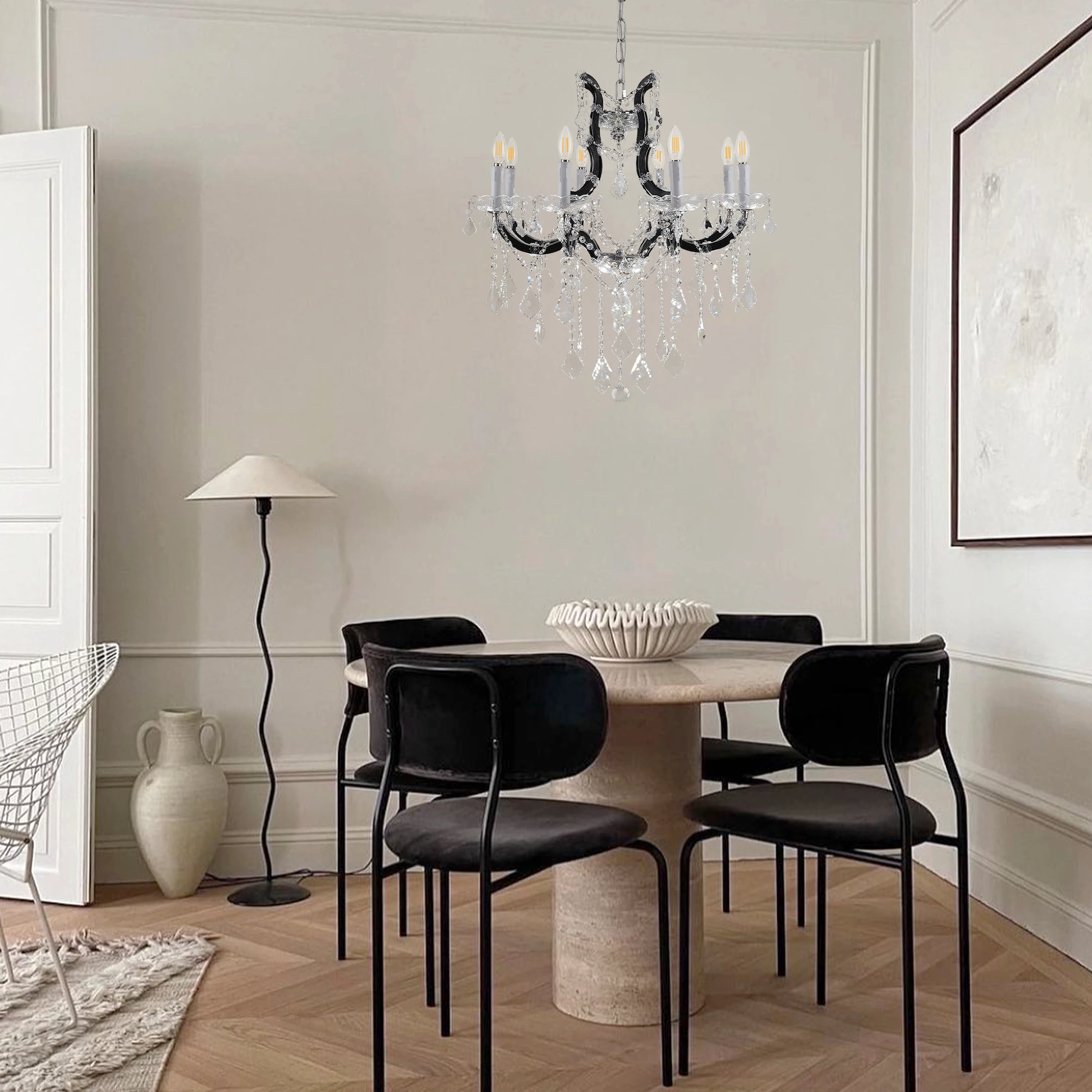 Roco Crystal Classical Round Chandelier 18"D