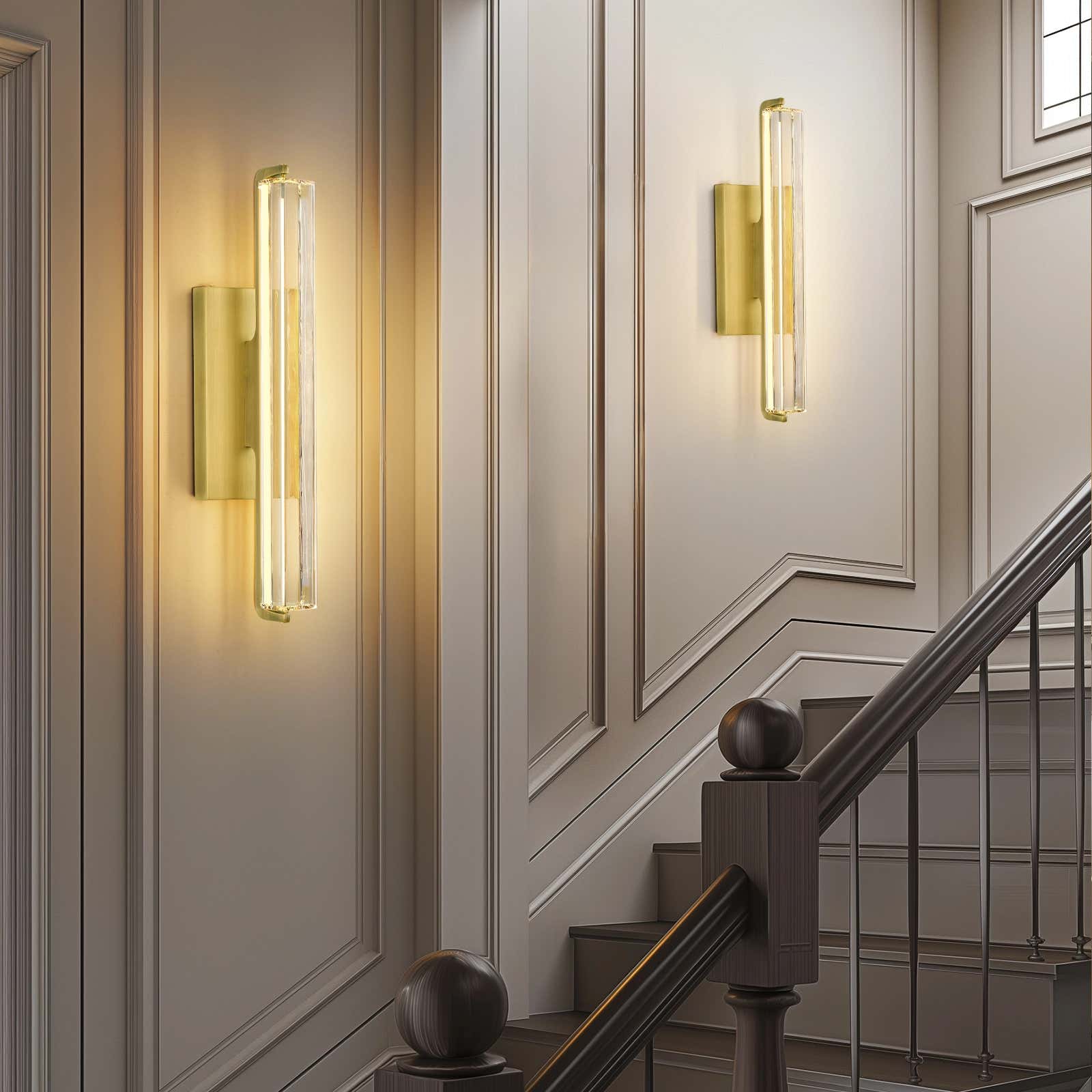 Clara Glow Crystal Single Wall Sconce 19"