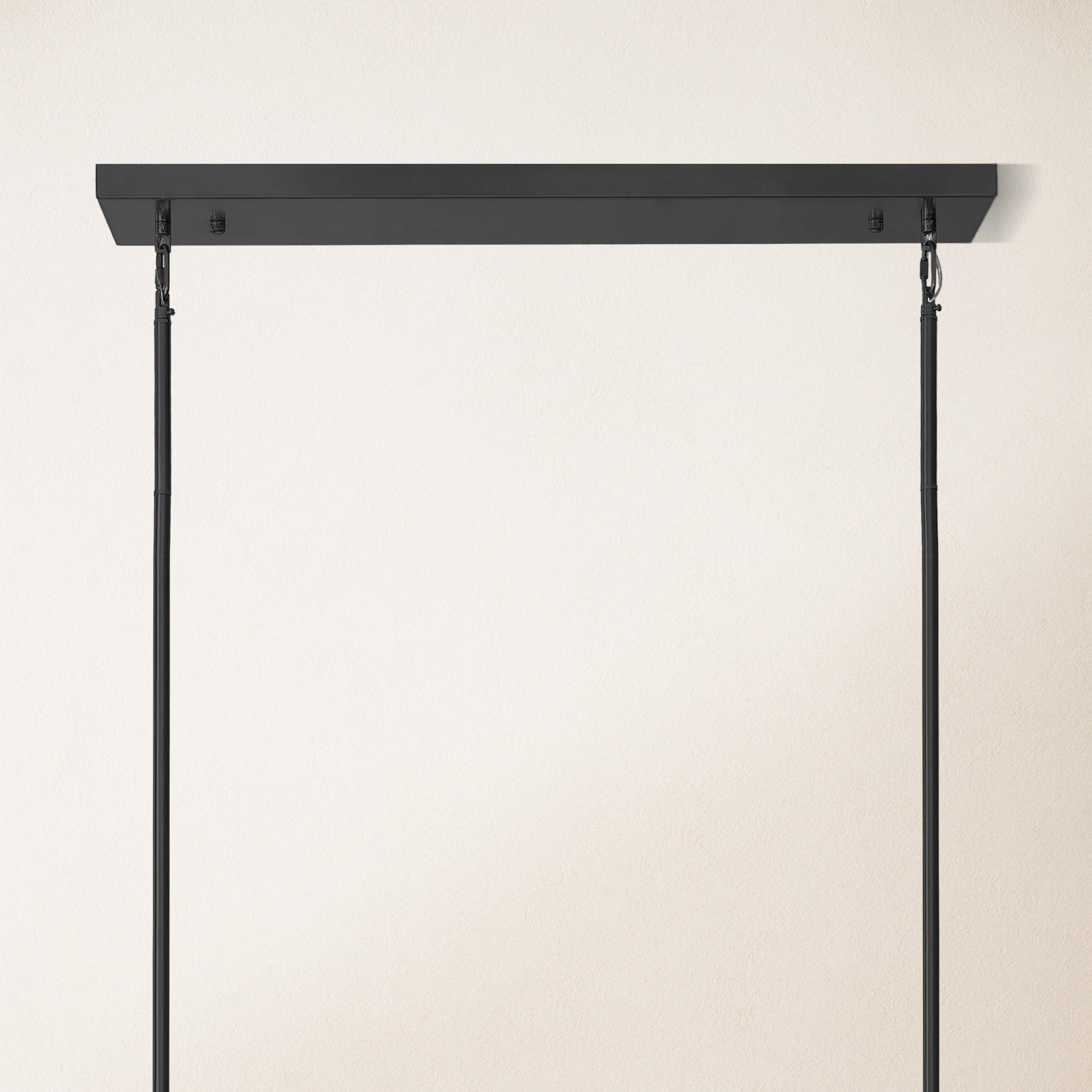 Solmare Alabaster Rectangular Chandelier 55"W