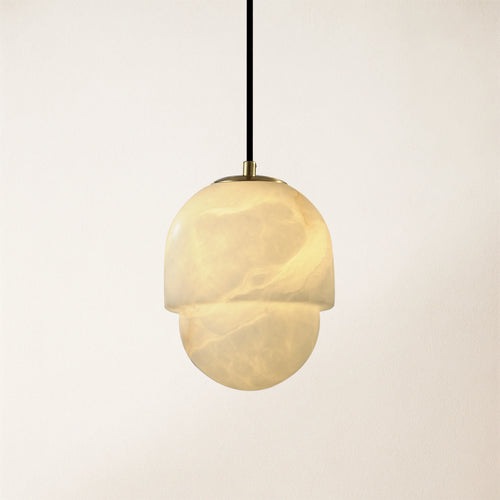 Hecate Alabaster Pendant 6"D