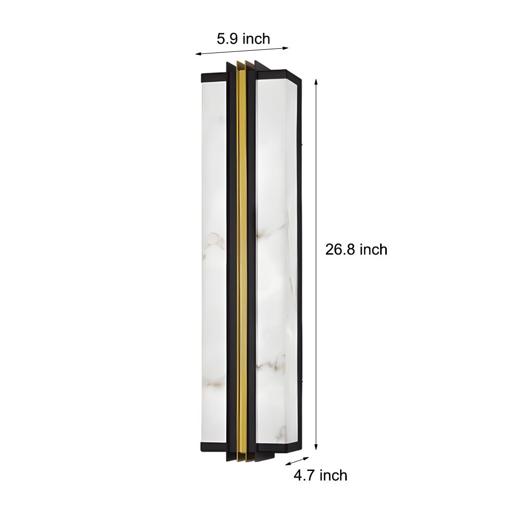 Voidray Resin Marble Shade Outdoor Wall Light