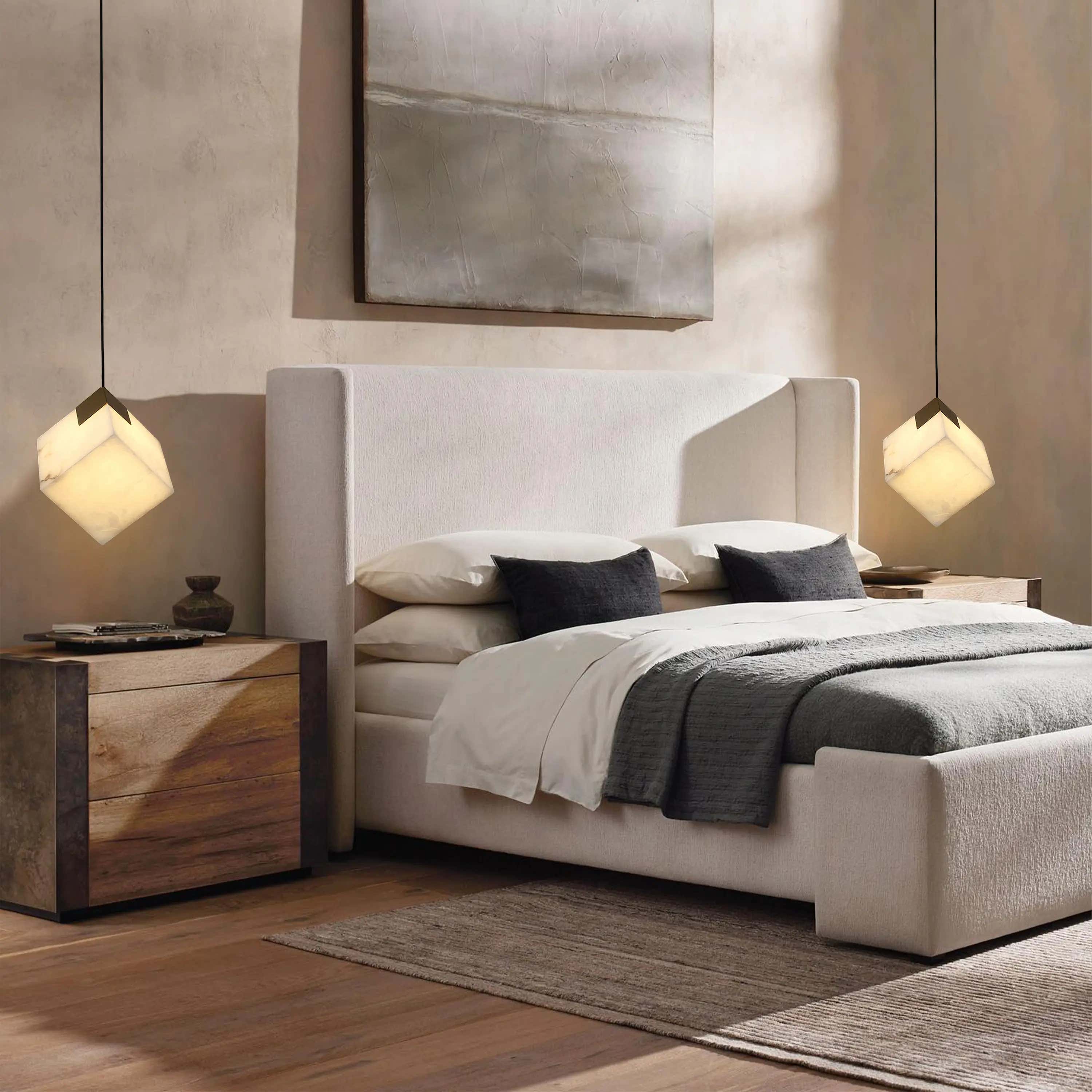 Dave Alabaster Pendant Light 4"W