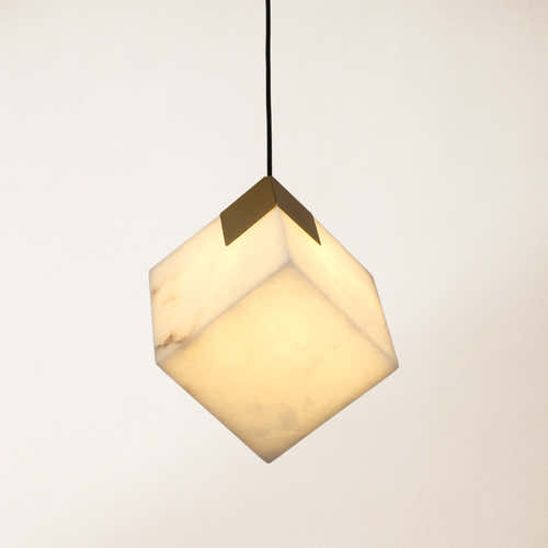 Dave Alabaster Pendant Light 4"W