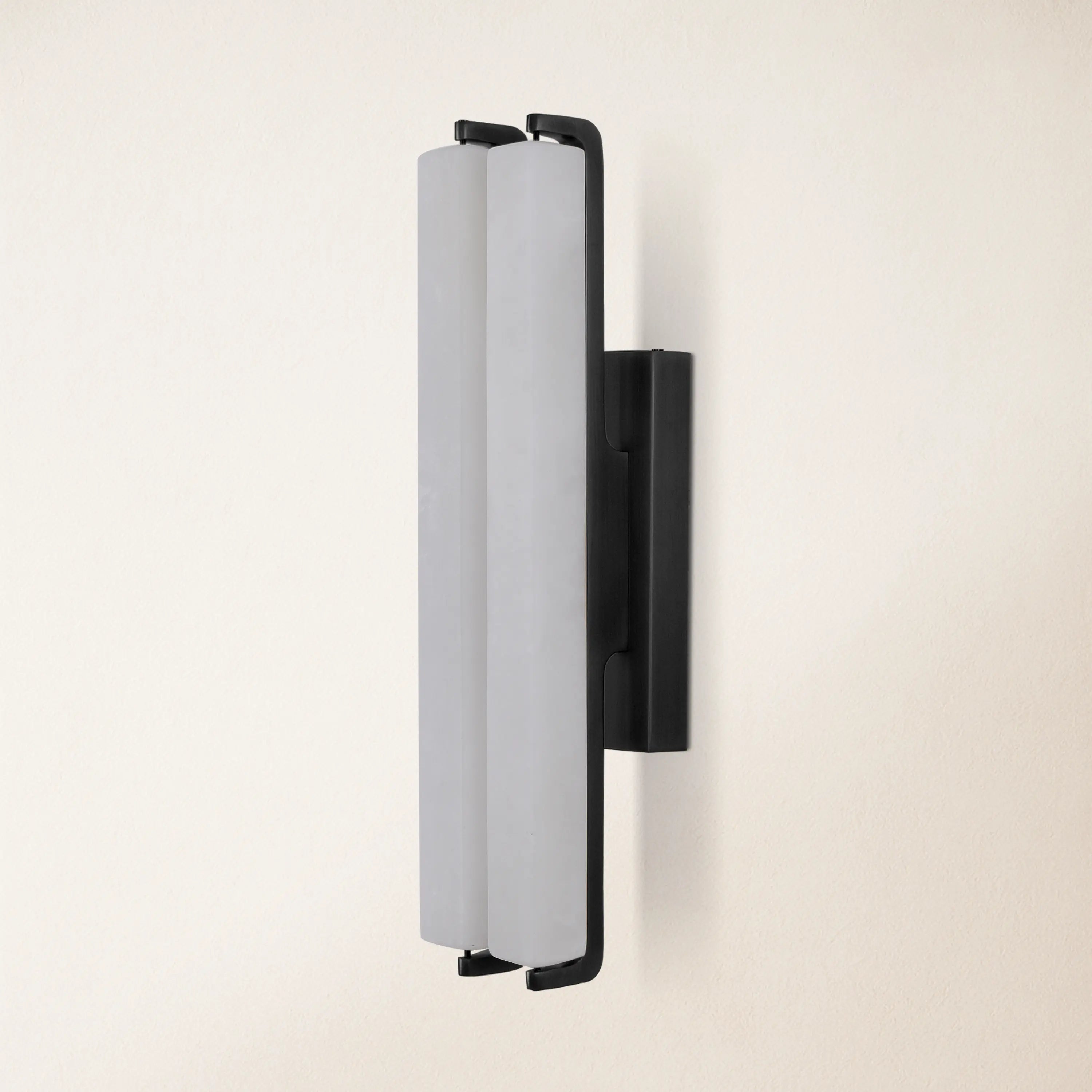 Clara Glow Alabaster Double Wall Sconce 19"H