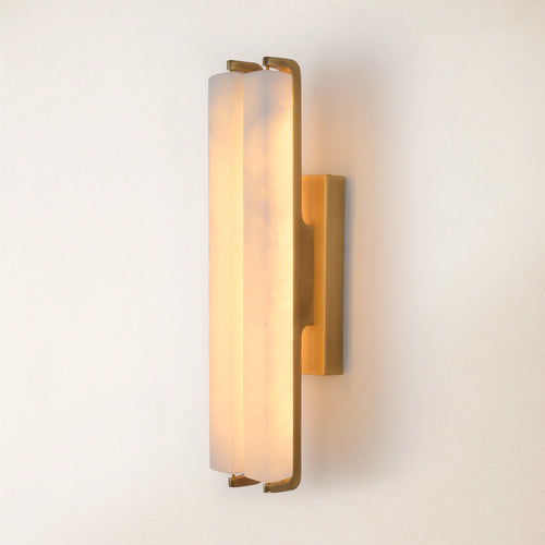 Clara Glow Alabaster Double Wall Sconce 19"H