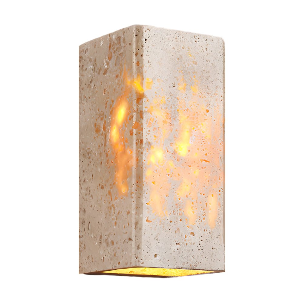 Quartzyx Yellow Travertine Outdoor Wall Light