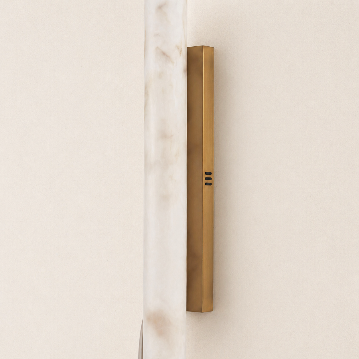 Sylvia Palladian Resin Alabaster Texture Wall Sconce 36"H