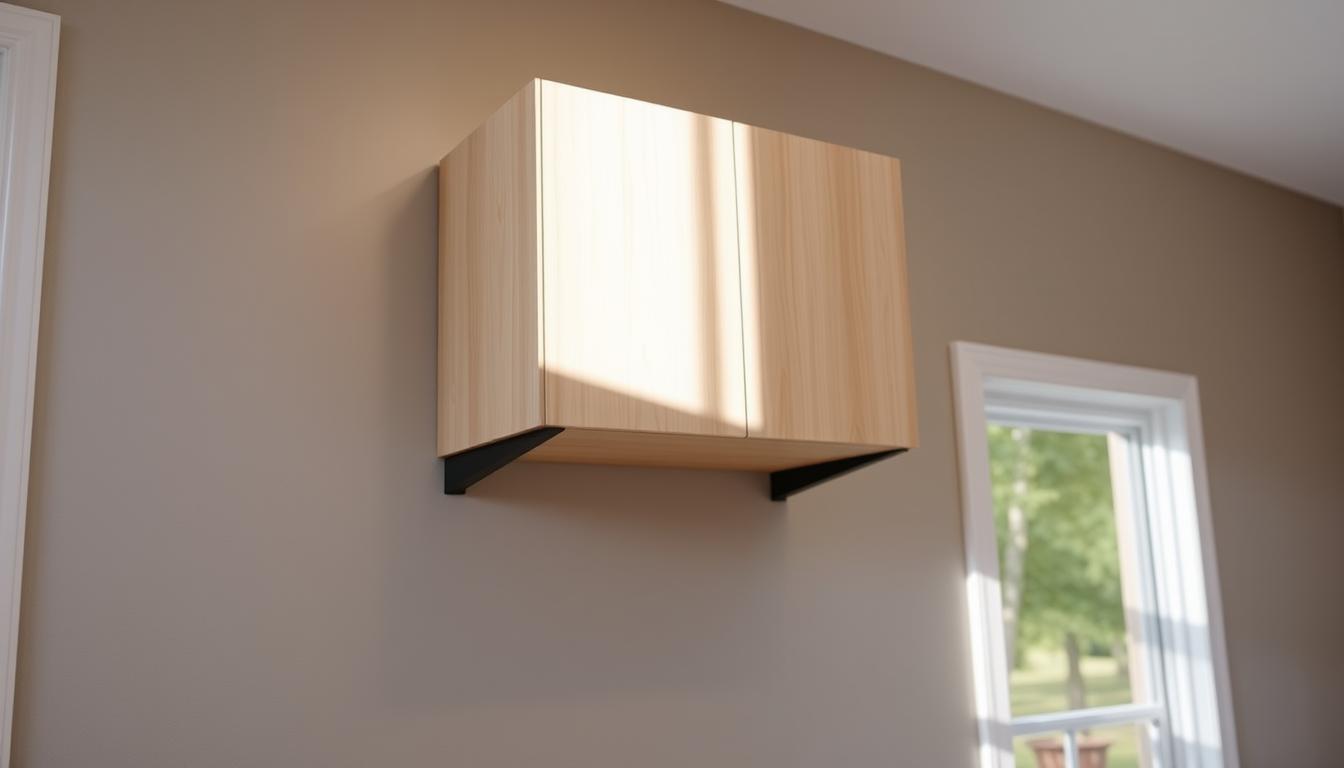 how to hang a wall cabinet without studs